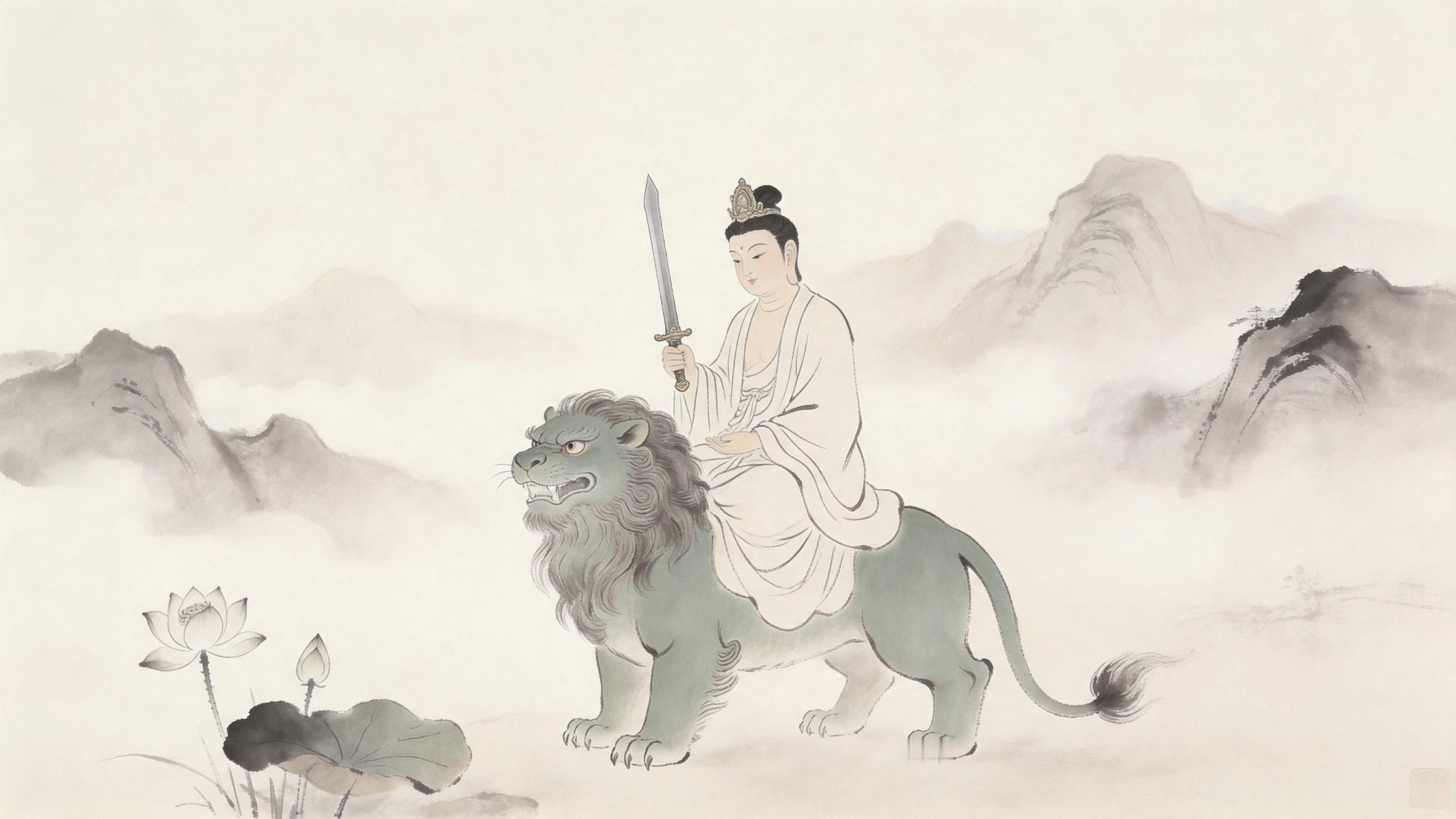 文殊加持，思路清晰，逢凶化吉，遇事成祥 