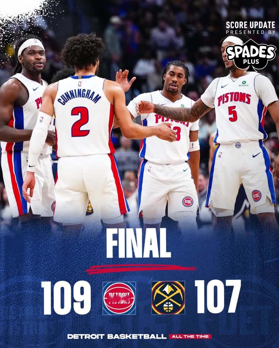 穆雷关键时刻两次都没能3罚全中，第一次那个三罚格林盖到球了，但活塞没有暂停不能用