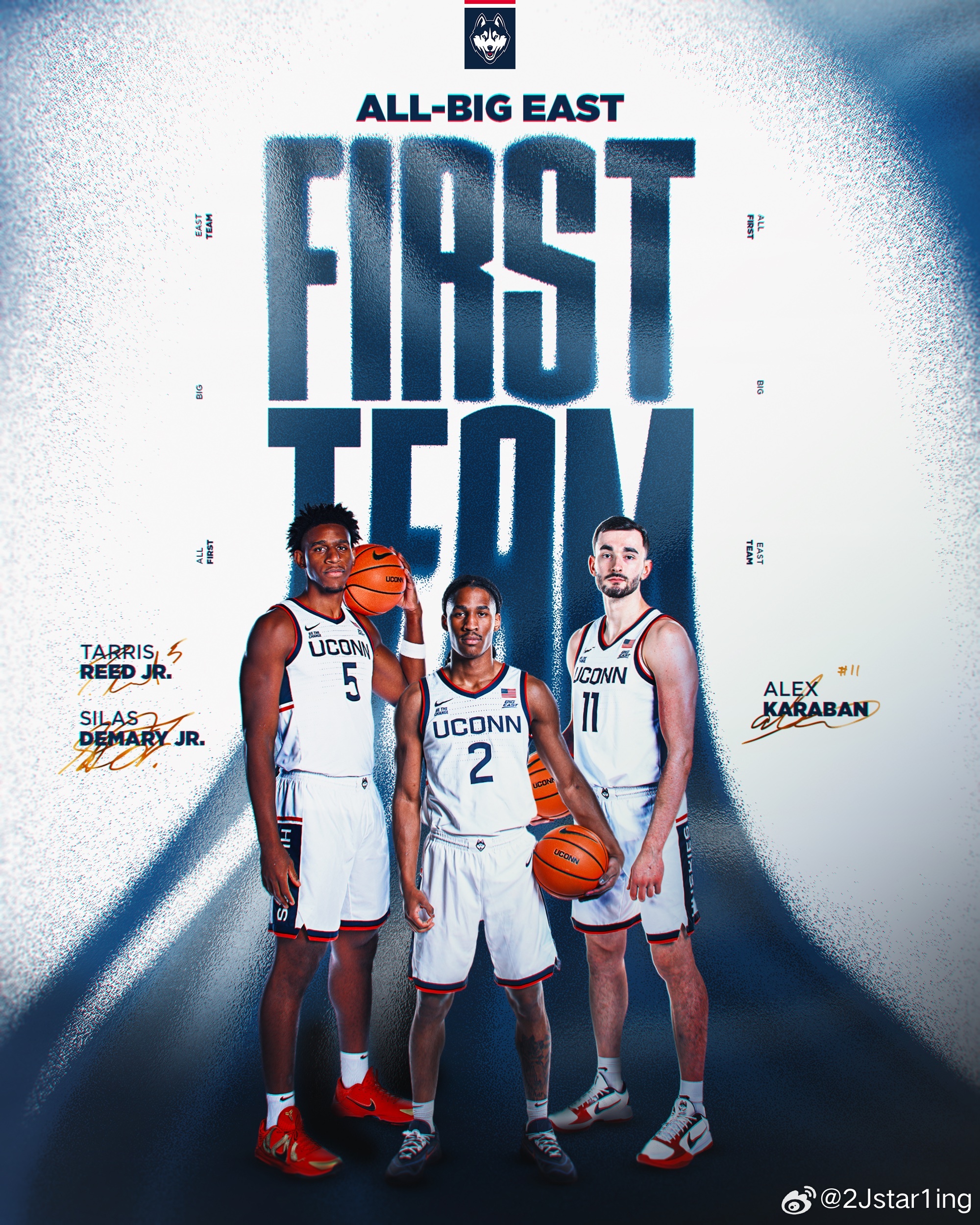 Big East历史首次同队三一阵🐺💙uconnmbb