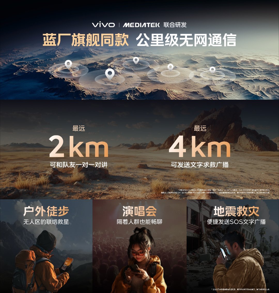 iqoo Neo10系列也支持远距离无网通讯了（基于蓝牙） 