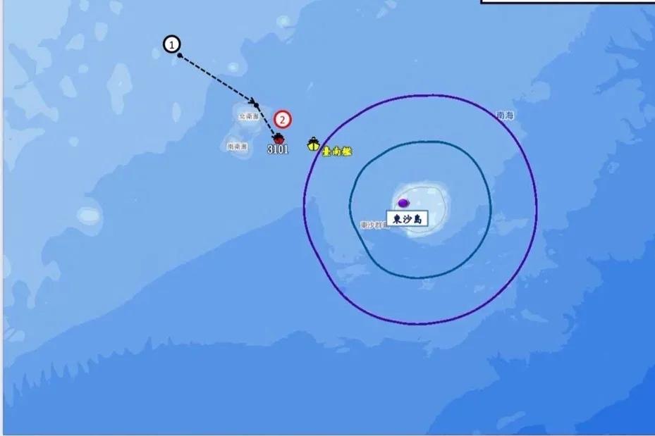 大陆海警船进入东沙岛周边水域 台海巡台南舰叫嚣“互不隶属”
台“海委会主委”管碧