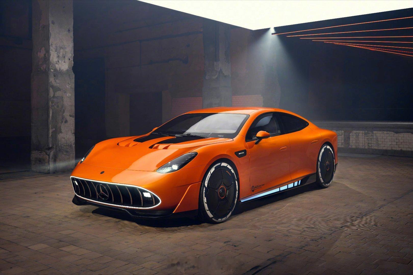 AMG纯电四门~AMG GT XX发布虽然目前还是概念车，但三电机叠加峰值输出功