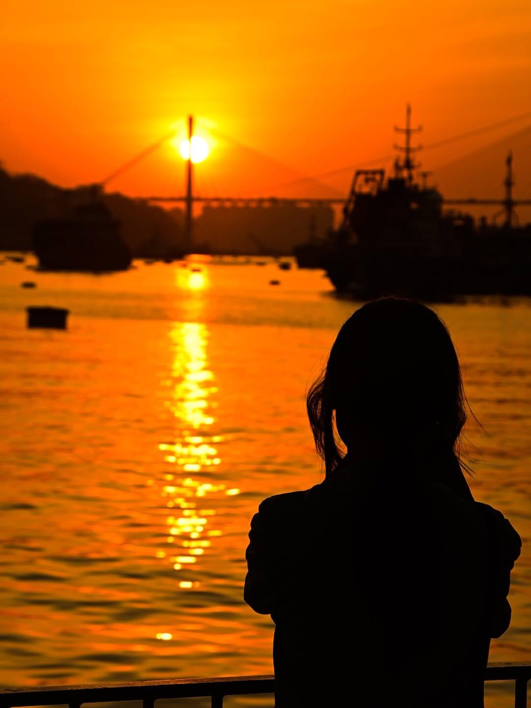 落日晚霞 日落🌄 夕阳 城市风光 释怀和成长