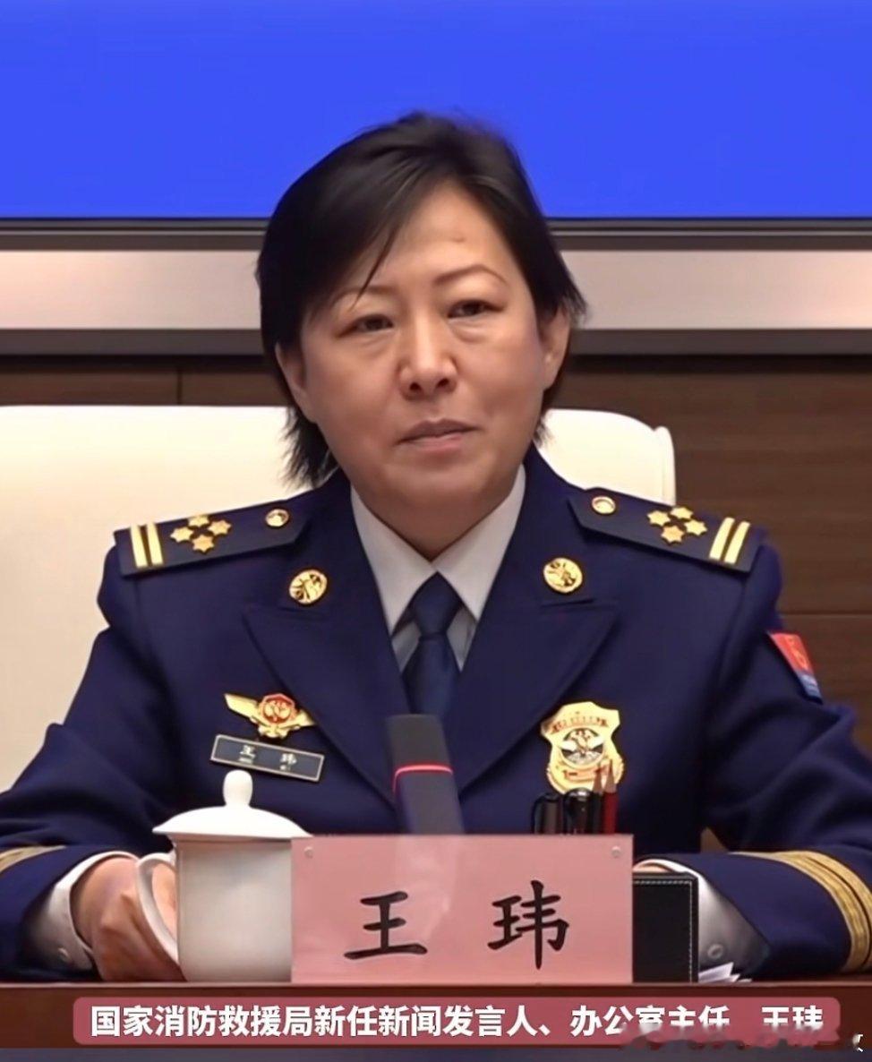 国家消防救援局新任新闻发言人、办公室主任王玮亮相。 