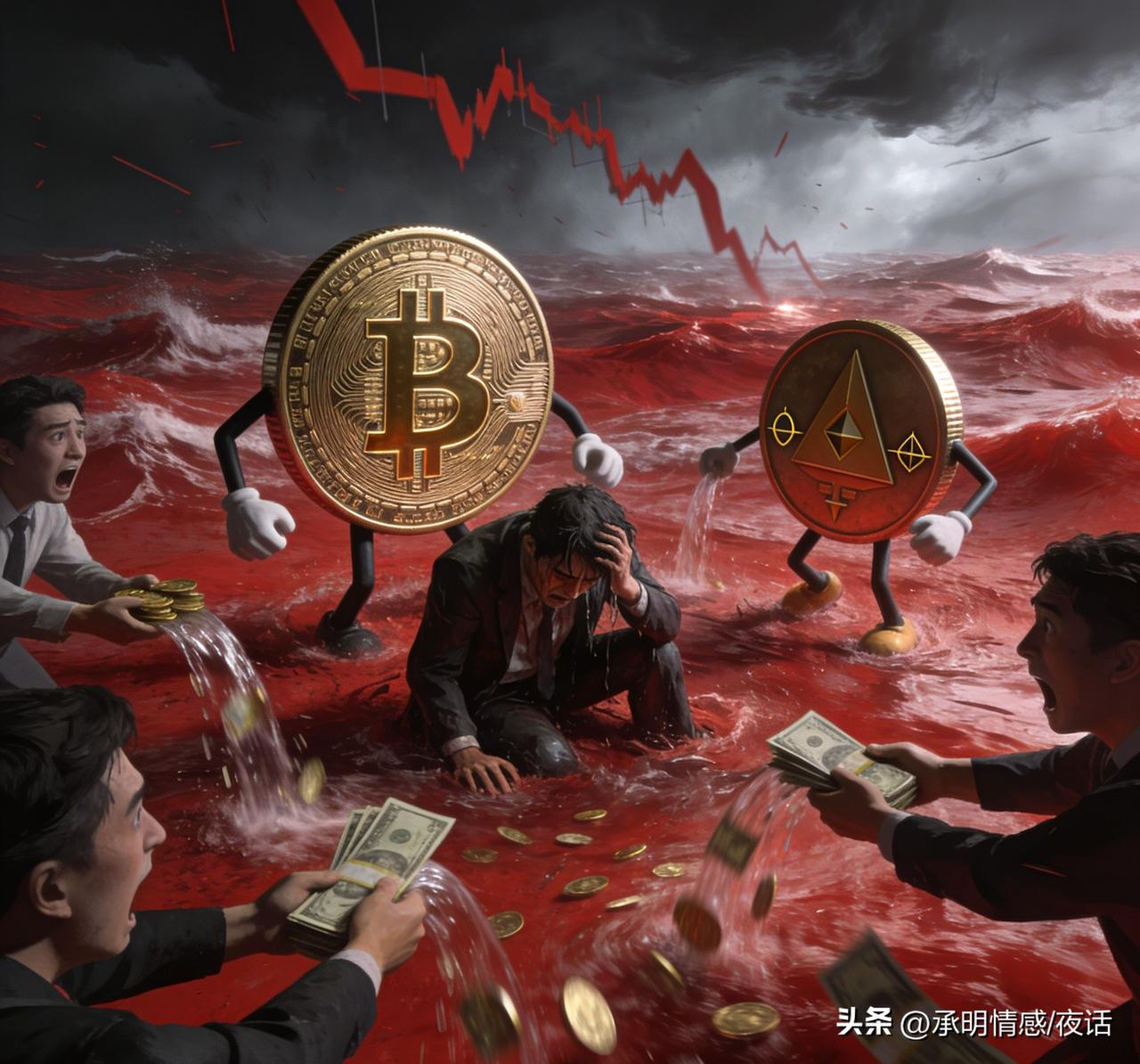 炸了！美伊一开打，加密货币直接被“血洗”，有人一夜亏到哭！

        比