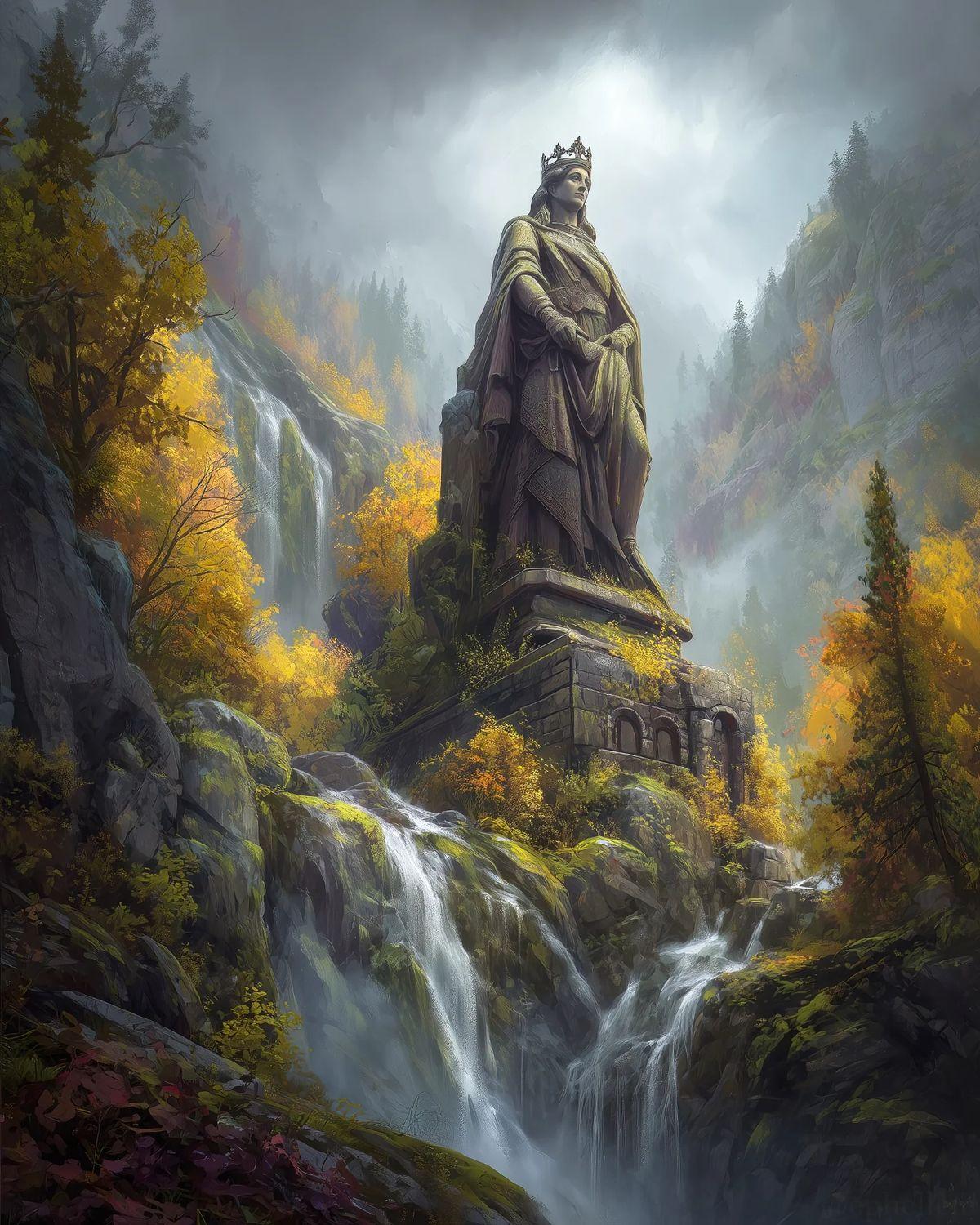 当你们的心宛如巨川，宽阔而充溢地奔腾，对于邻居既是福祉又是危险：这时刻便是你们道