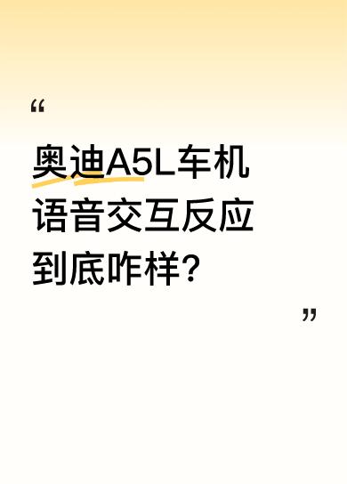 有人测试，对着车机说“嗨，奥迪，我要导航到虹桥机场，副驾车窗开一半，空调温度设置