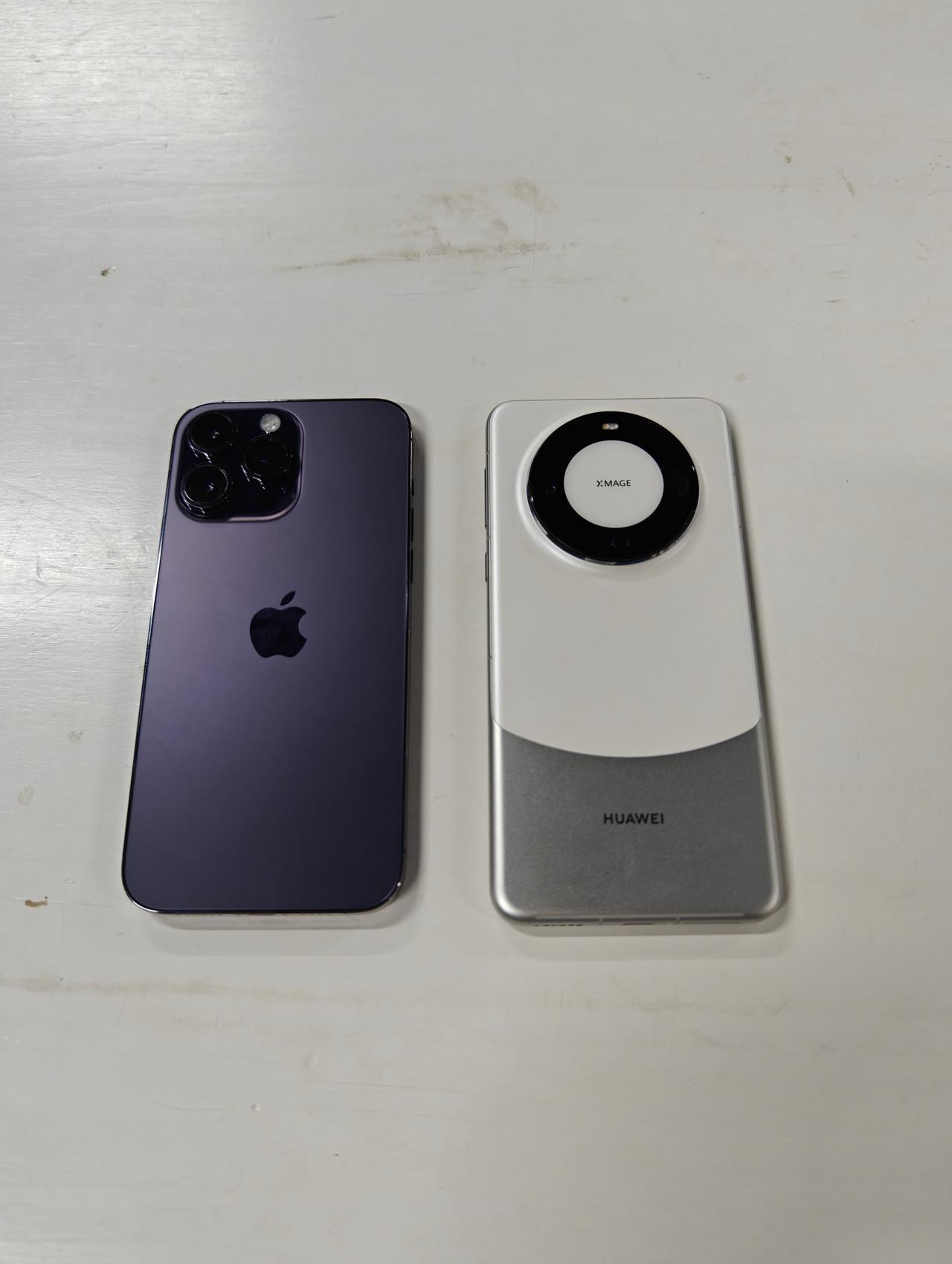 华为Mate60 Pro对比iPhone 14 Pro
感觉在外观设计方面，iP