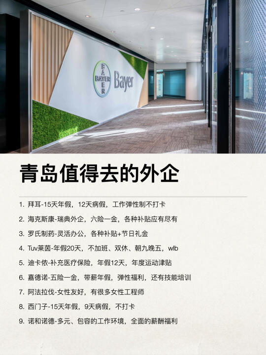 青岛这些外企还是很香的