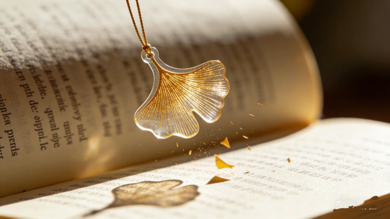 翻书之际，一枚去年夹入书中的银杏书签抖落出来。彼时，见它枯萎蜷缩，便将其遗忘。如