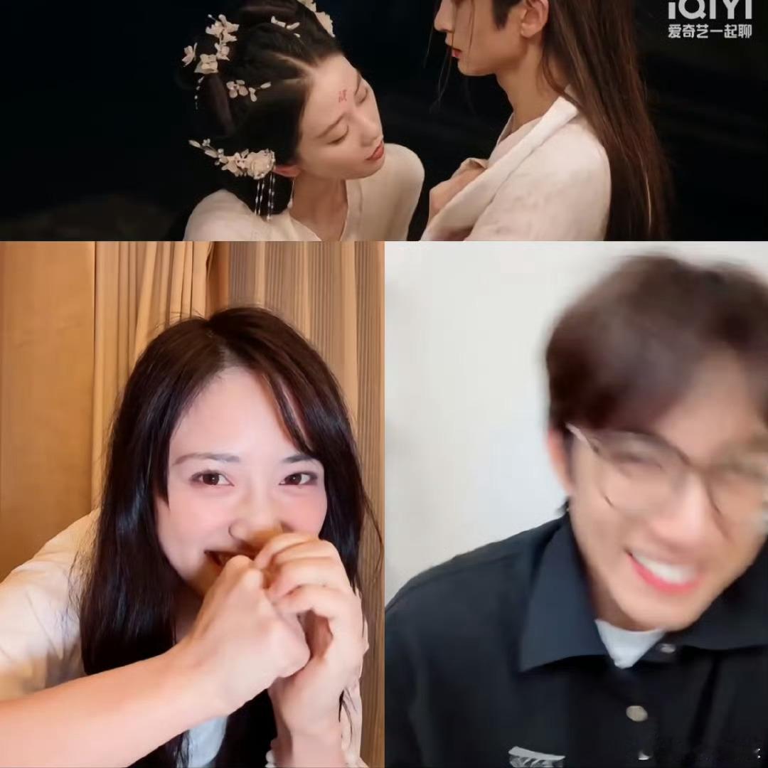 沈月赵一博陪看你们两个笑起来简直一模一样，收敛一下吧，简直就是在演我！沈月｜赵一