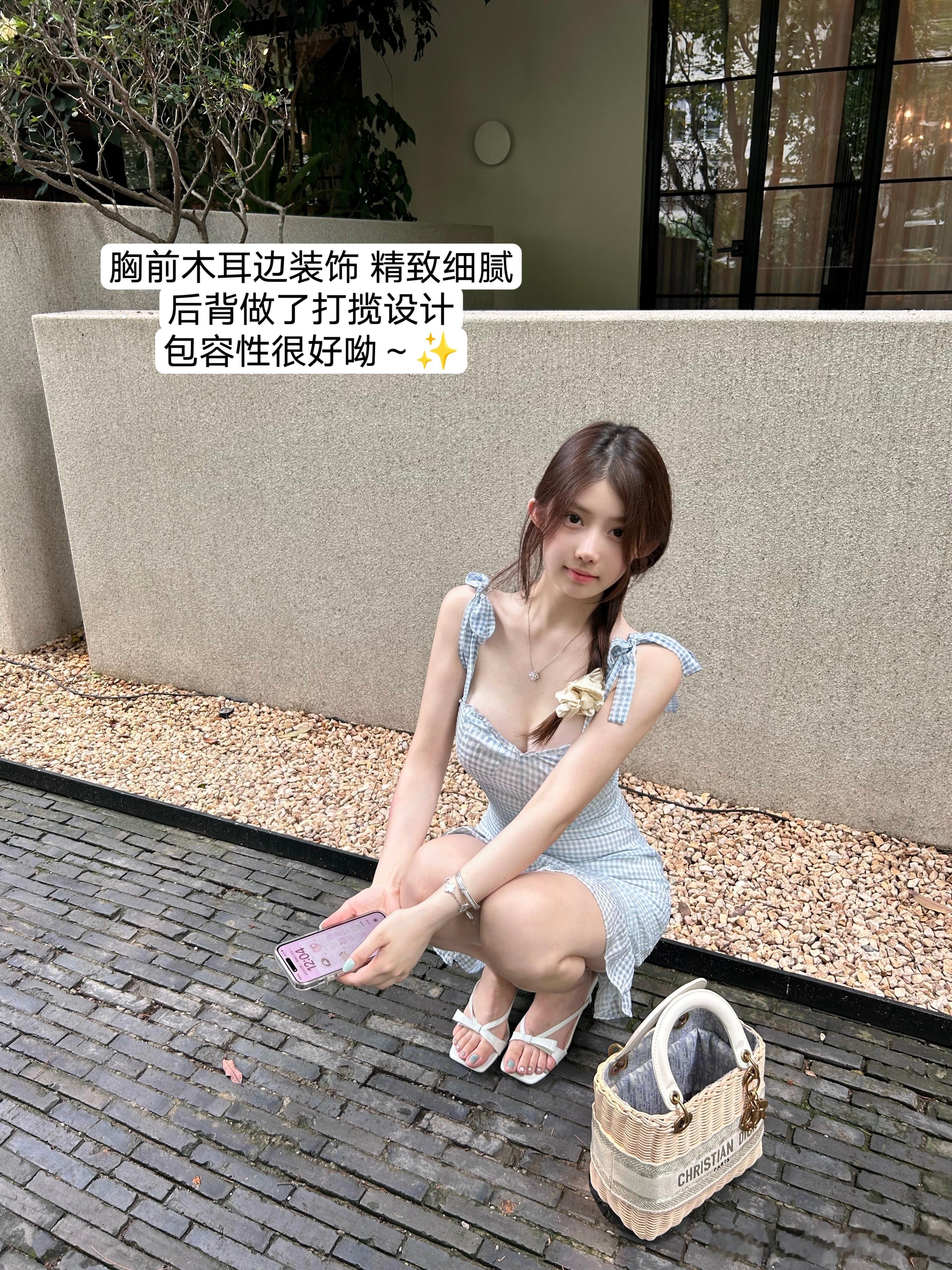 【椰梦长廊】蓝白格🎀今日是人间甜妹揪1⃣️只🧚‍♀️ ​​​