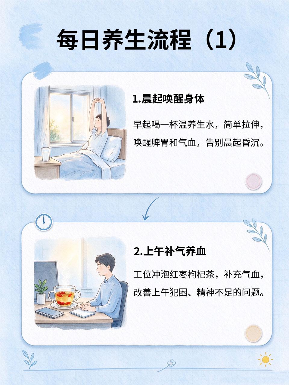 体虚易疲劳女生，每日养生流程，告别疲惫感
很多女生明明没干活，却整天浑身疲惫、犯
