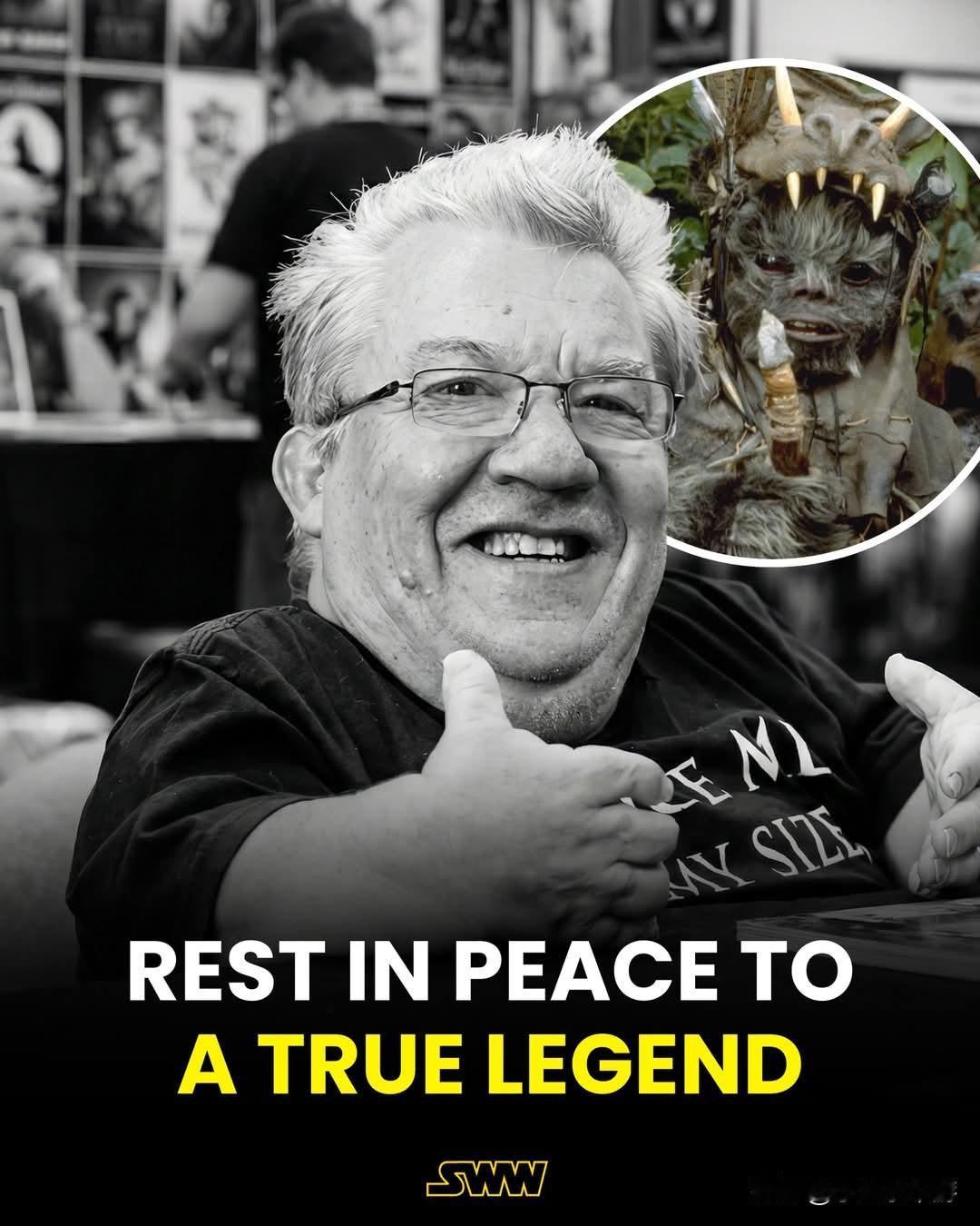 安息吧，迈克尔·亨伯里——英国身高最矮的男子，身高2英尺11英寸，曾在《绝地归来