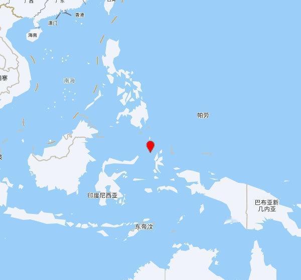 【欧洲地中海地震中心】发布，2025-10-24 14:24:34 在 摩鹿加海