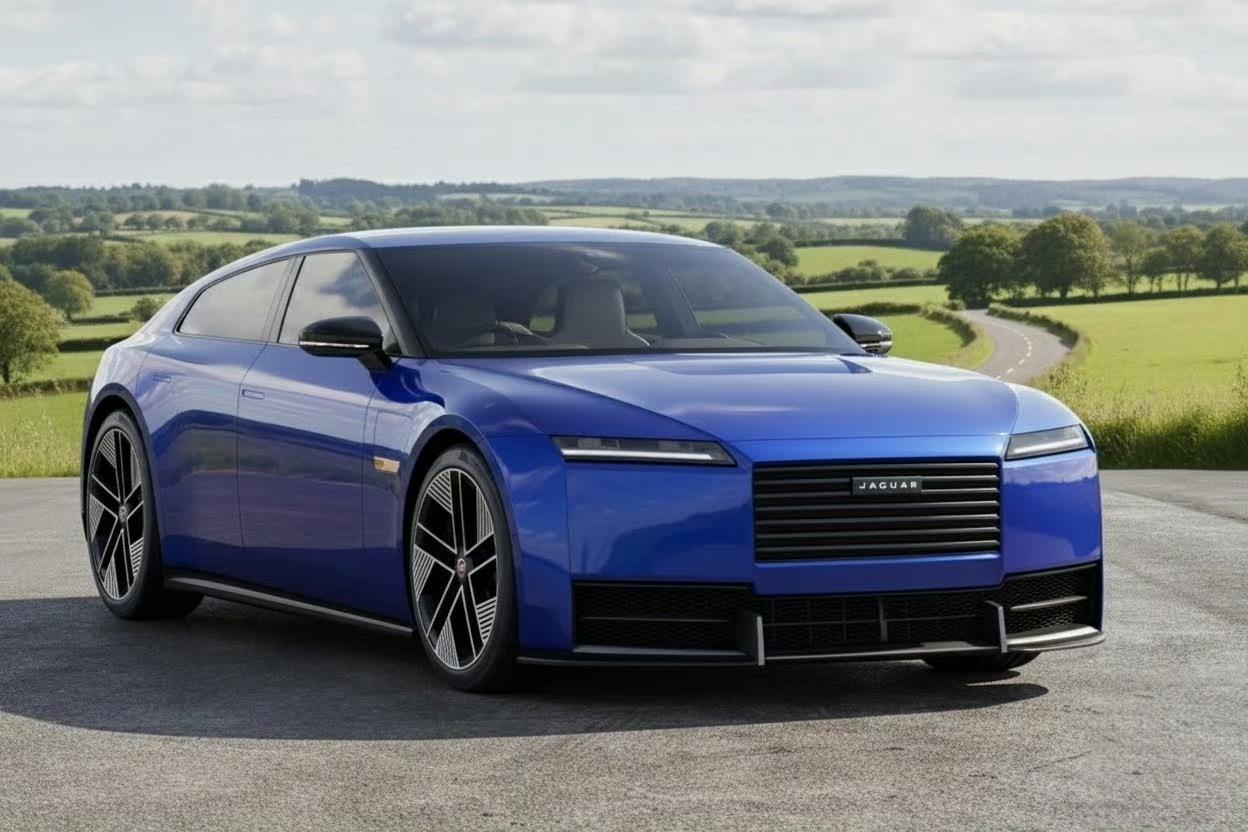 有设计师依据捷豹Type 00的概念车以及近期谍照，还原出了这款车量产版可能的模