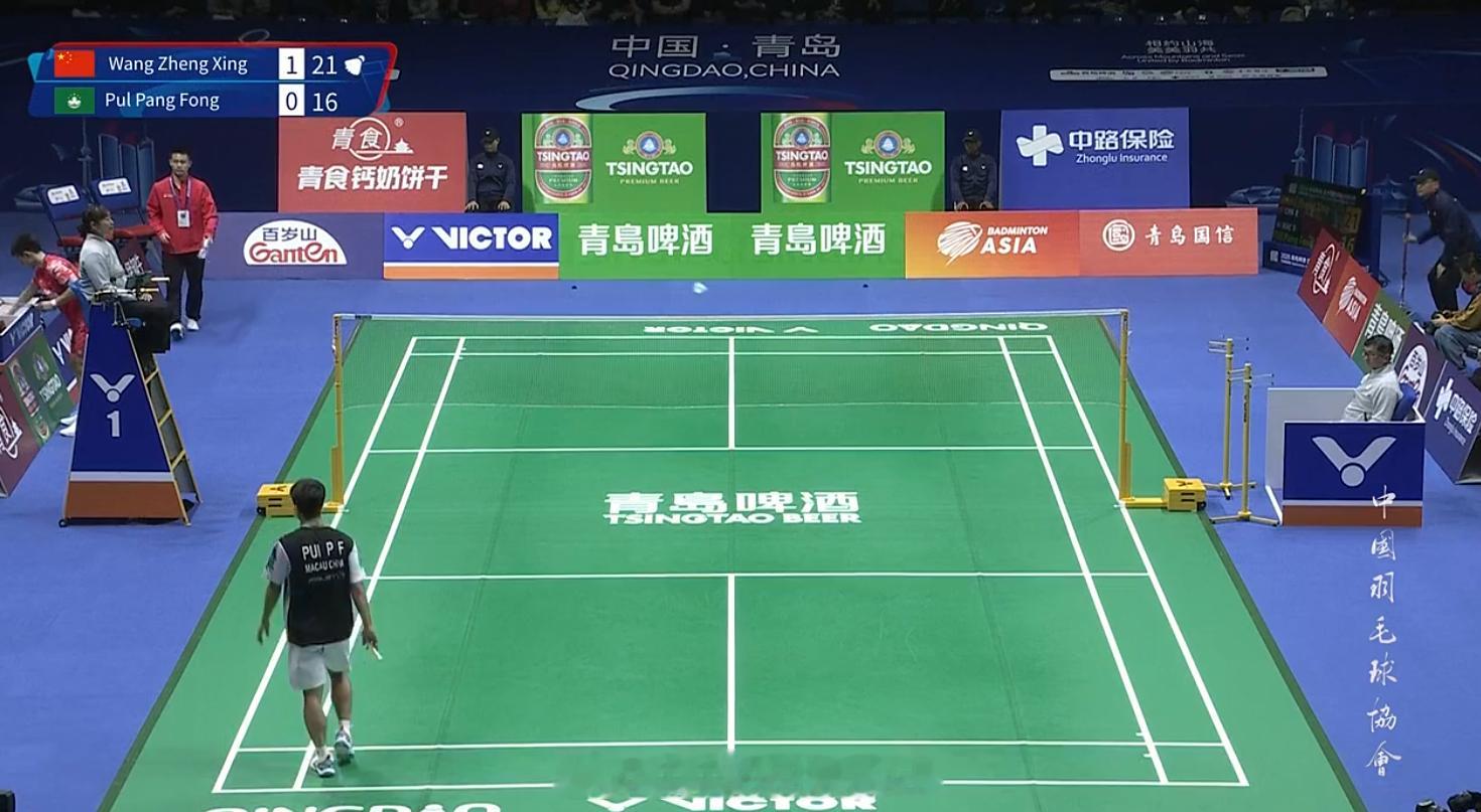 男团 A组 中国 VS 中国澳门 男单 王正行 21-16 裴鹏锋 2026亚洲