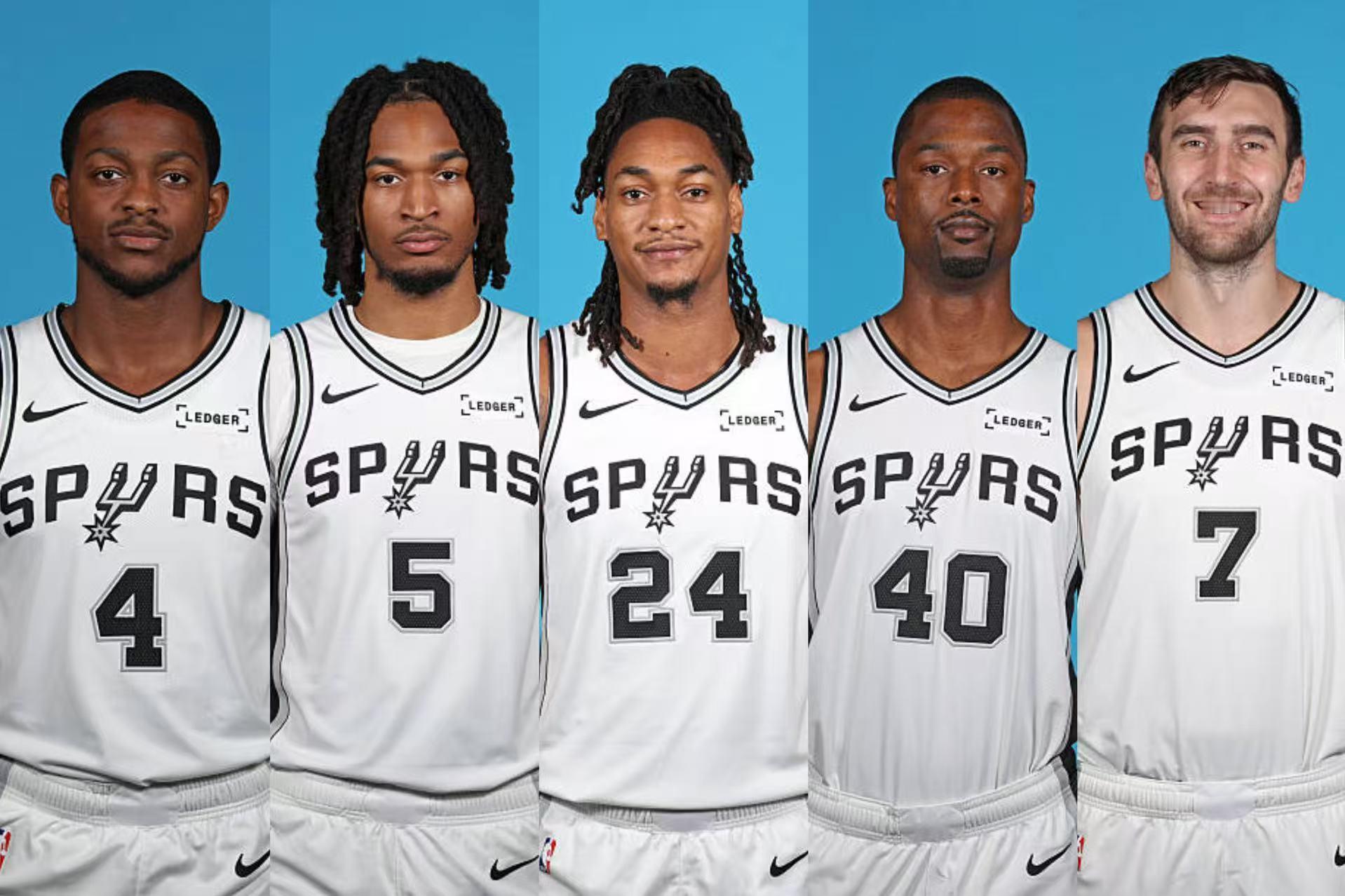 湖人首发东契奇、里夫斯、八村塁、詹姆斯和艾顿，之前4胜1负。马刺首发福克斯，卡斯