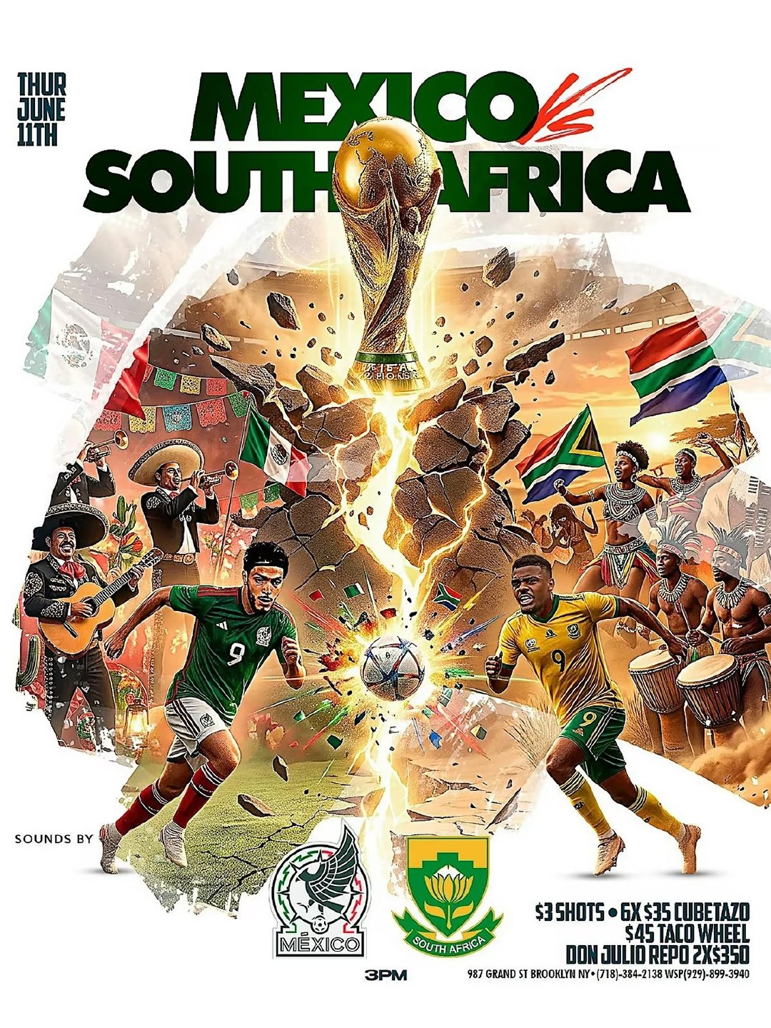 ⚽️墨西哥7次参加世界杯揭幕战，是世界杯历史上参加揭幕战最多的球队，但7战2平5