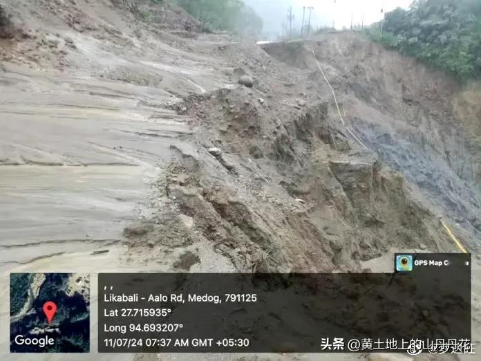 【藏南民情】
7月11日夜间，藏南伪下桑朗县多地遭暴雨袭击，导致当地交通、教育、