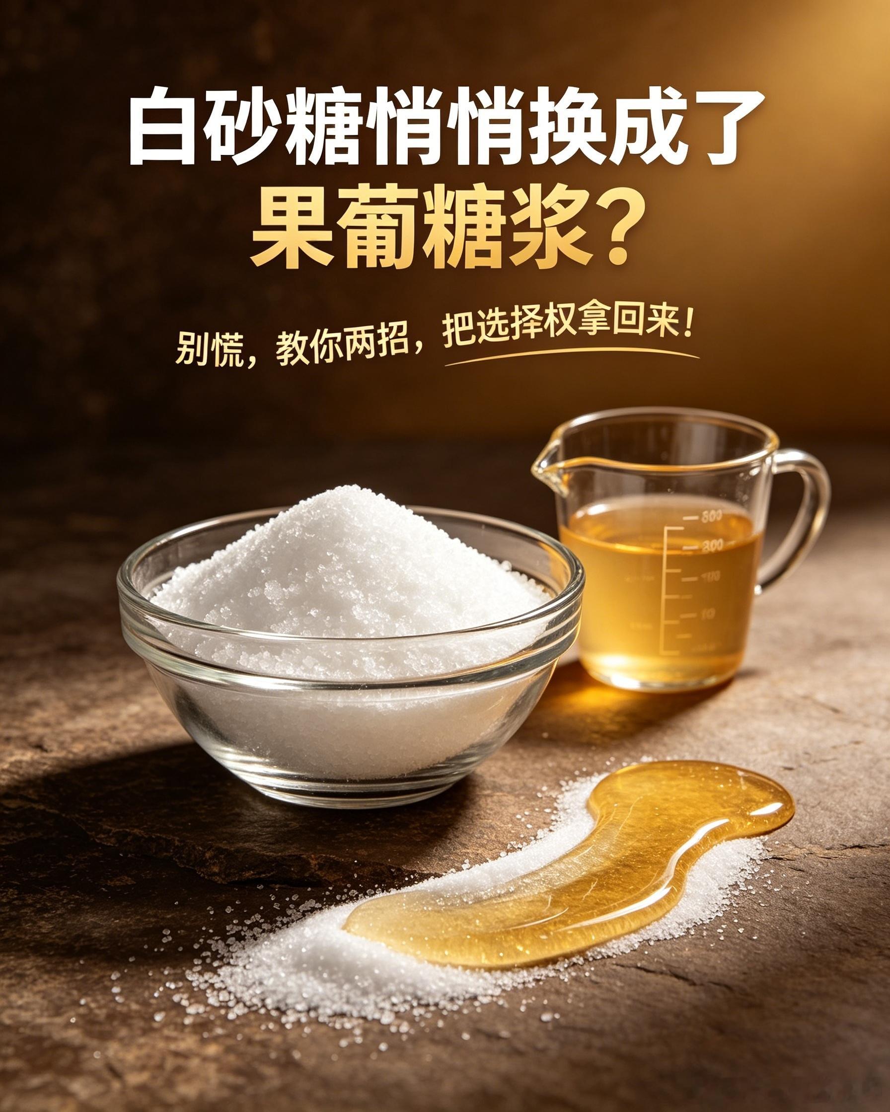 把配料表中的白砂糖还给我们热闻医聊研究院全民营养提升计划白砂糖悄悄换成了果葡糖浆
