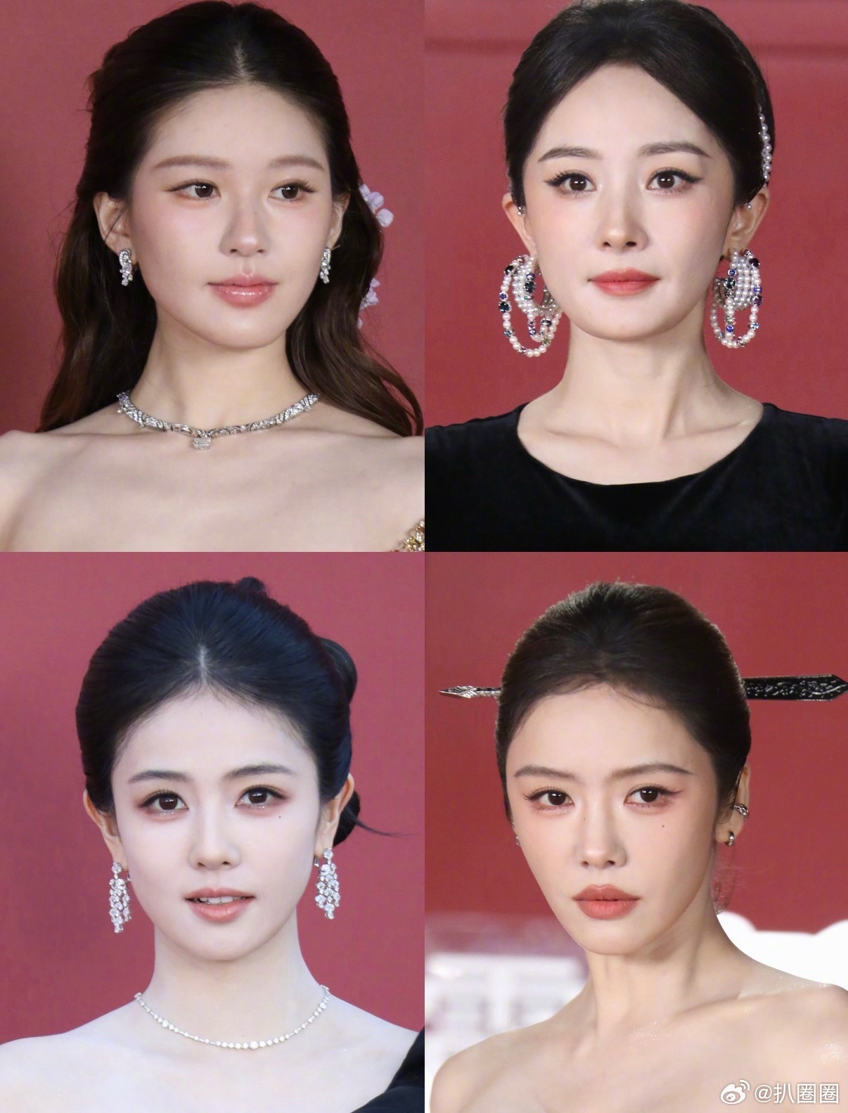 时尚芭莎盛典明星红毯怼脸生图，女明星状态都挺不错的吧[思考] ​​​