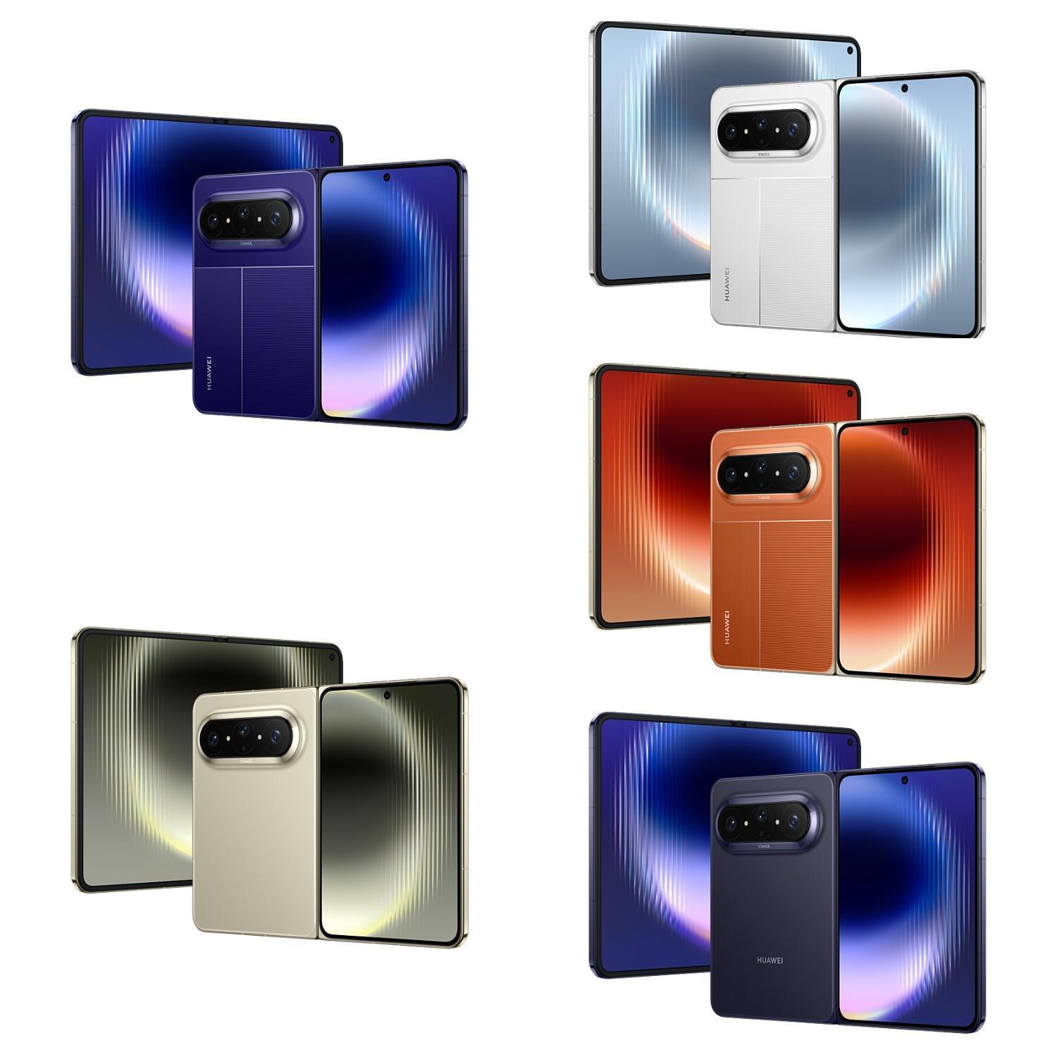 华为阔折叠屏Pura X Max今天12:08开启预订有五个颜色：幻夜黑、零度白