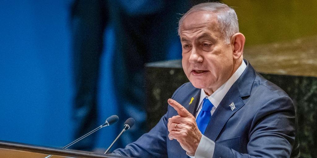 内塔尼亚胡在联合国发声，强烈抨击外界批评，并为以色列在加沙和黎巴嫩的行动进行辩护