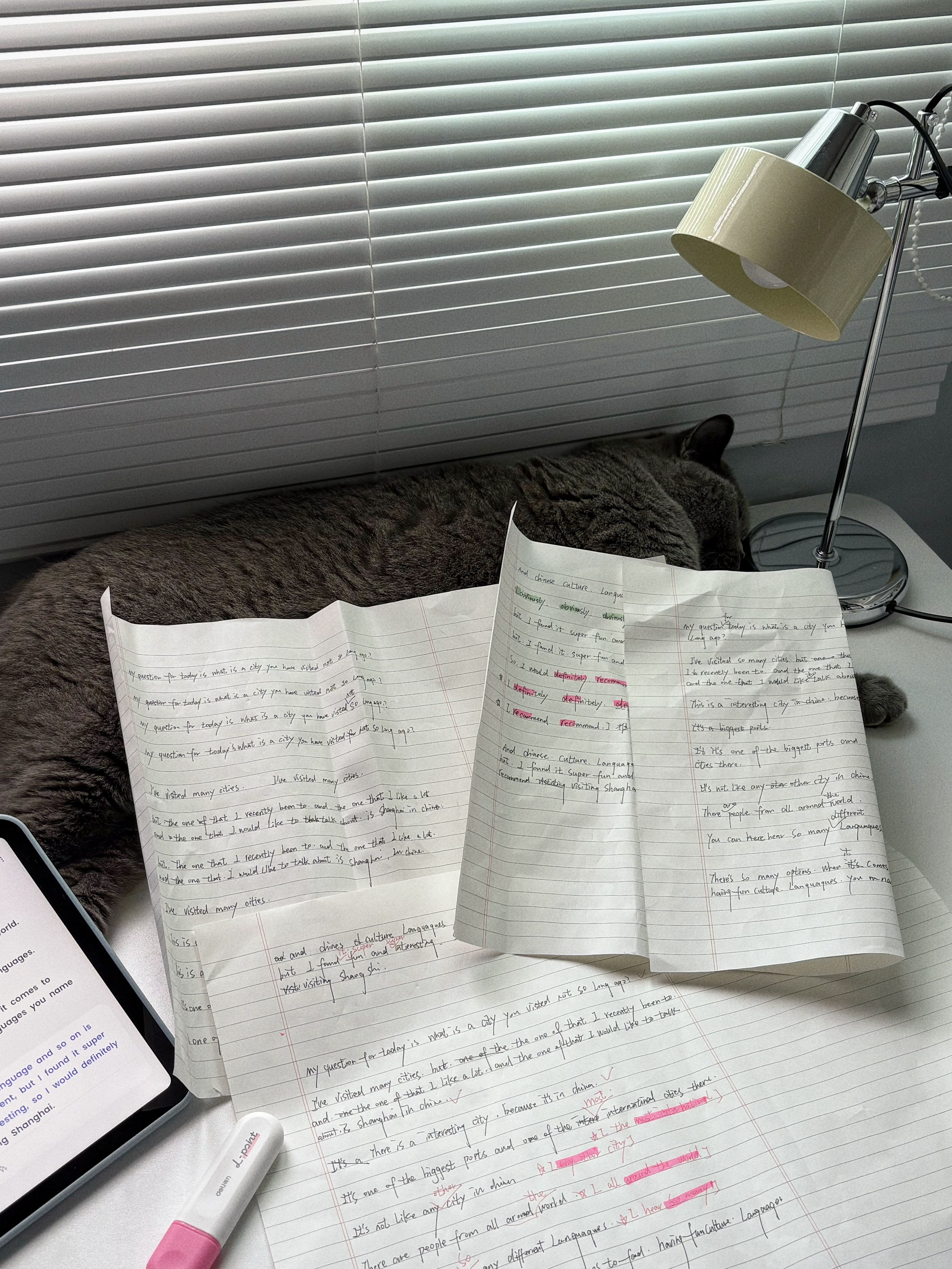 英国佬也不知道教我只知道睡（ 默写全文比背诵全文难多了总是会犯小错误 