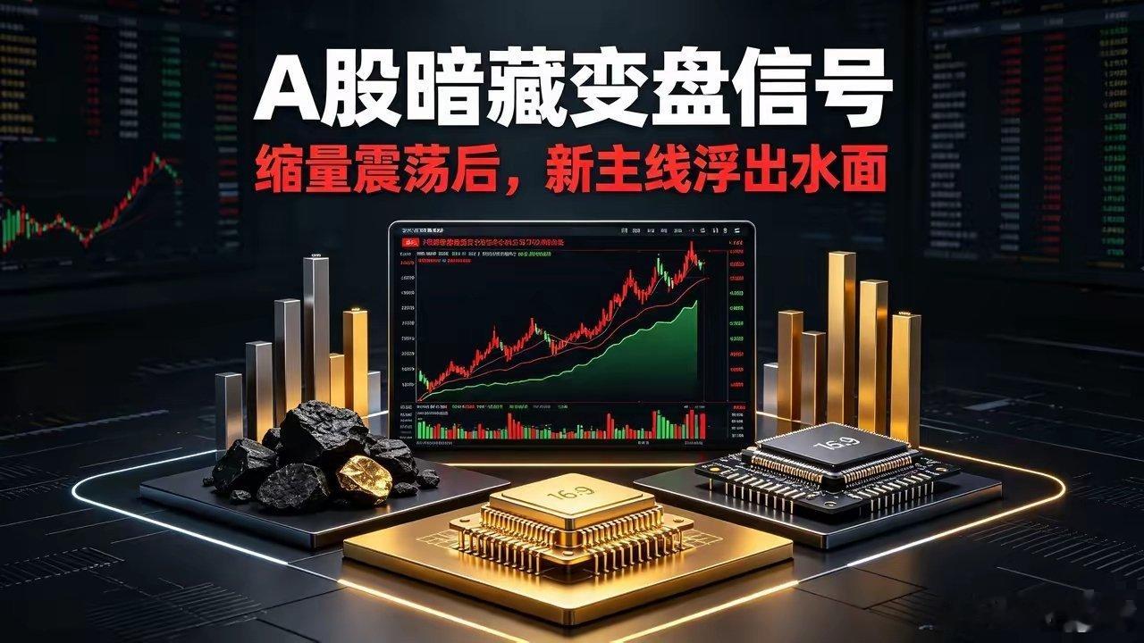 A股暗藏变盘信号！缩量震荡，新主线已经敲定今日A股走出明显分化行情，沪强深弱特征