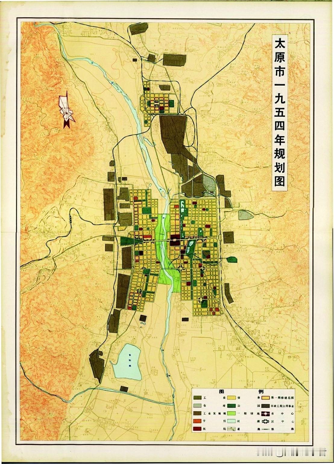 太原小伙伴看看你的家在1954年时是什么样子？估计绝大多数都在荒郊野地里[捂脸]