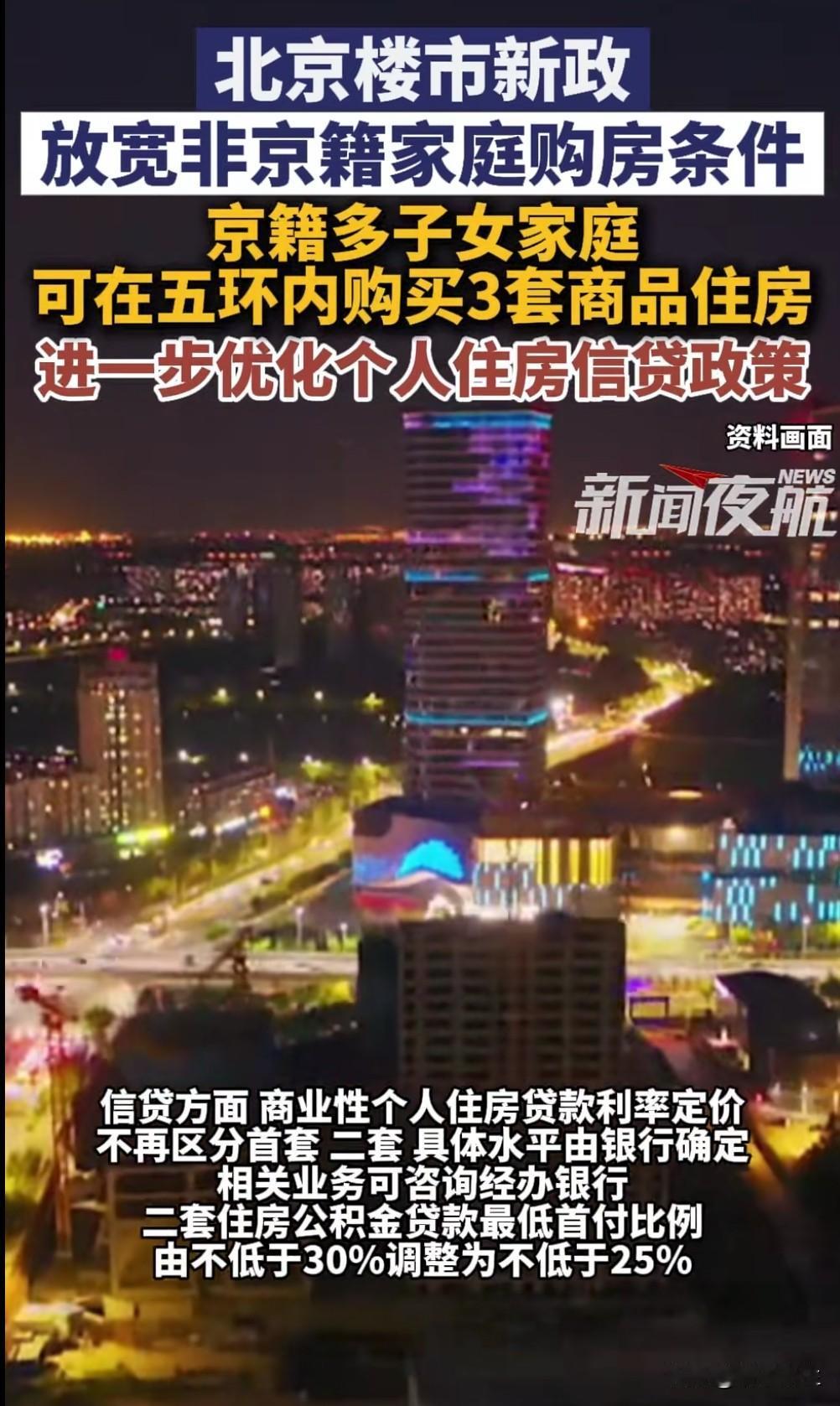 北京突然宣布调减非京籍家庭购房社保年限，同时增加多子女家庭购房套数。这场"精准滴