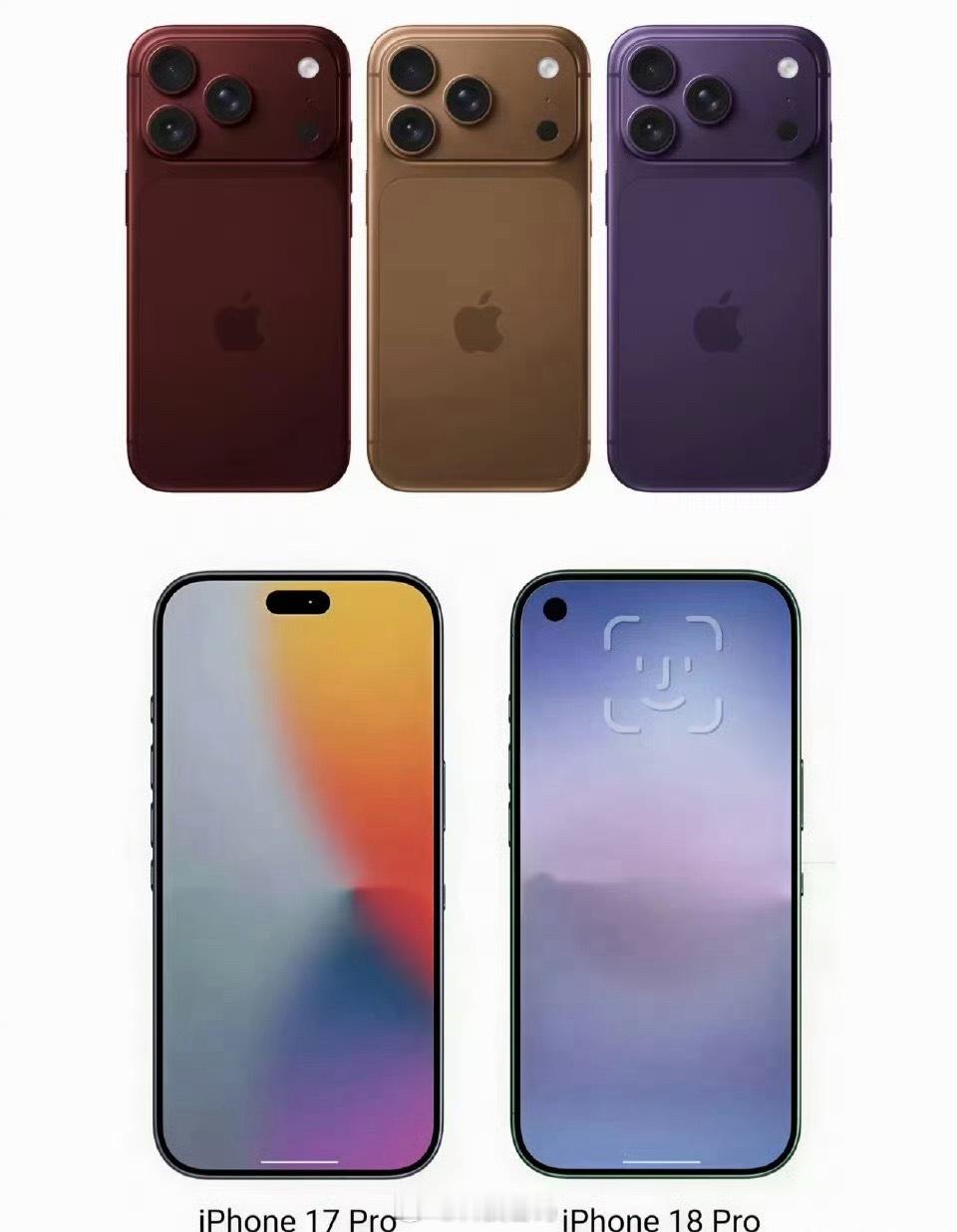 iPhone18系列外观出炉喜欢吗？我是无感！ 