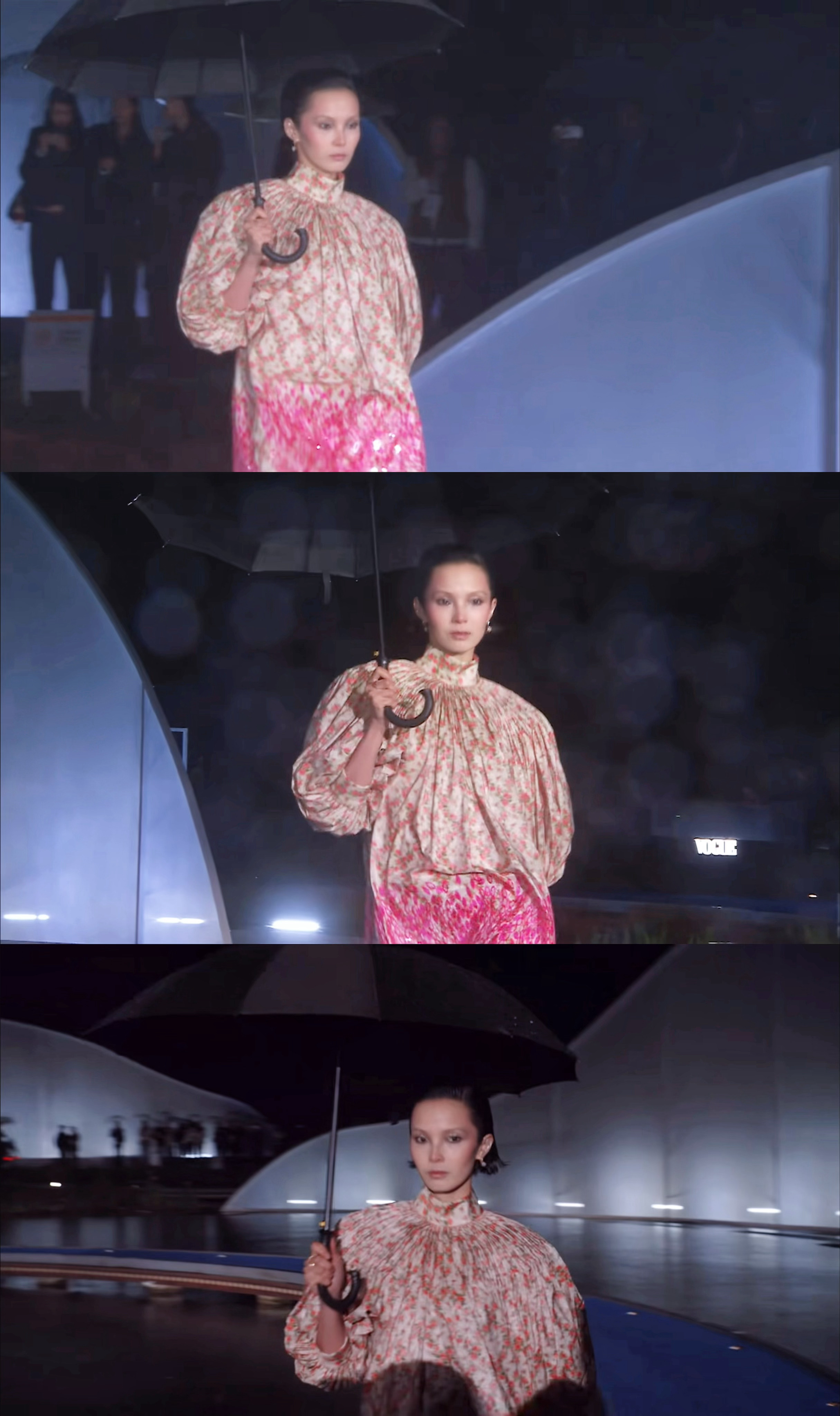 雎晓雯颓美瓷娃娃妆雎晓雯还是超模会做时尚大题 超模做时尚大题从来不会让人失望，雎