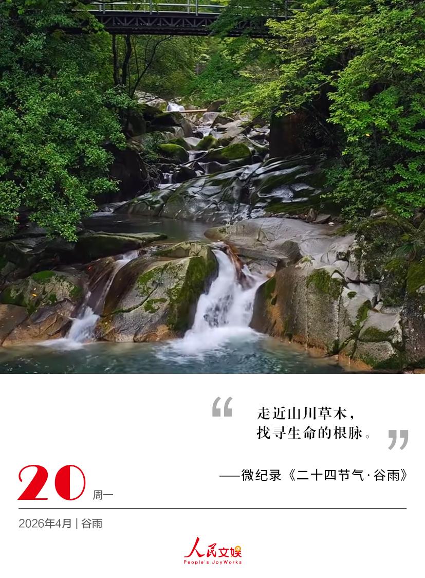 | 2026.4.20 | 谷雨
走近山川草木，
找寻生命的根脉。
——微纪录《