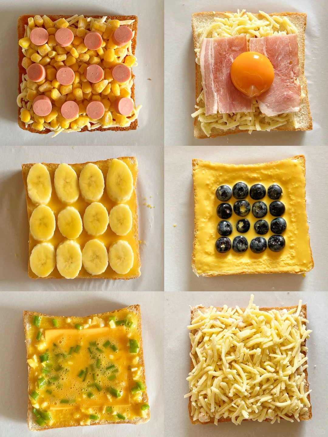 6款吐司神仙吃法🔥10分钟快手早餐，巨好吃❗️