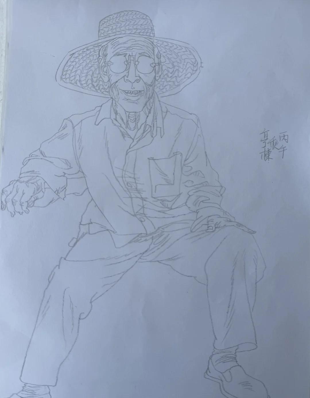 人物画 白描人物 速写慢绘人生 线性素描 水墨人物 人物 白描练习 国画人物 一