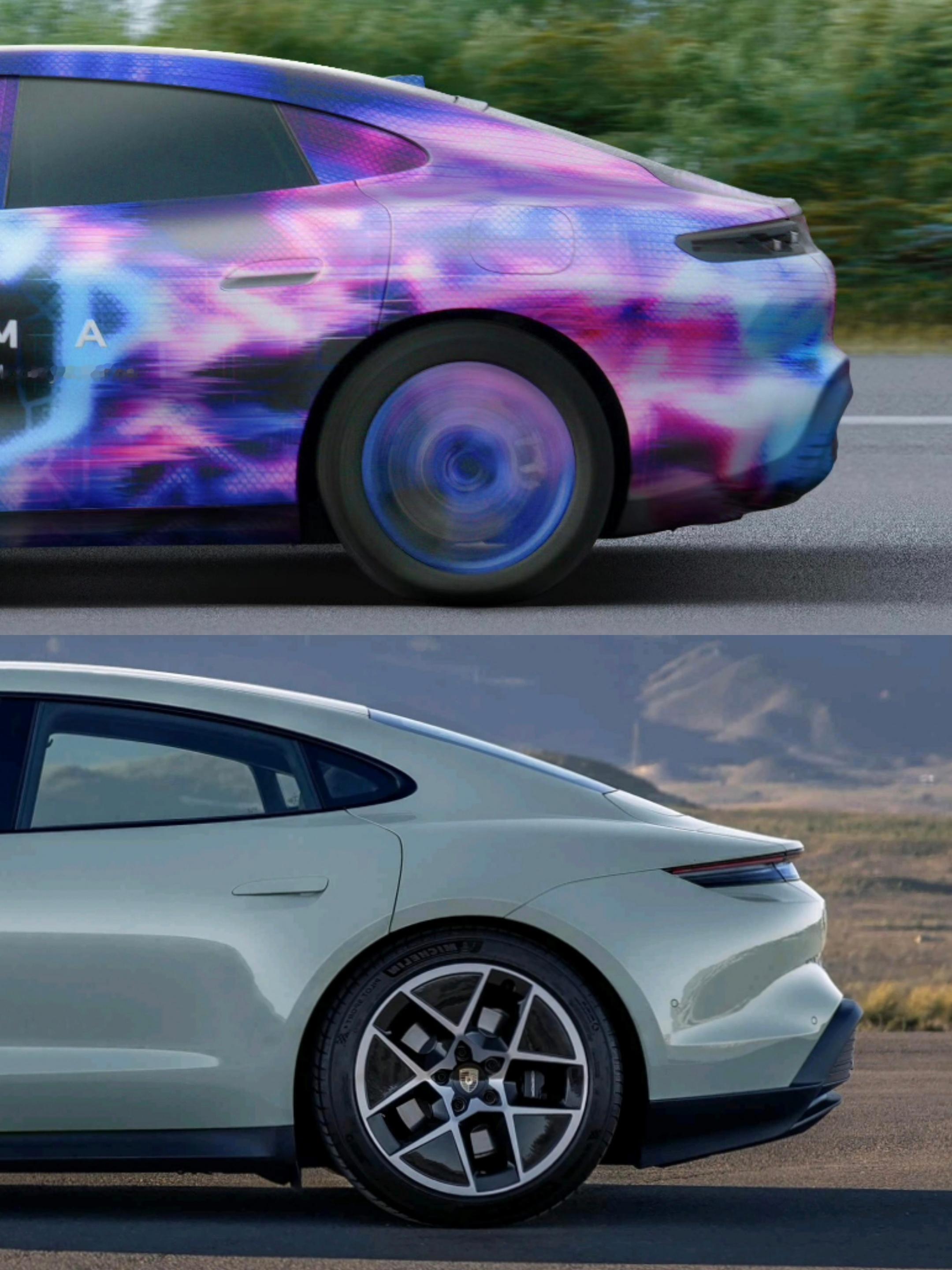 仔细对比一下这三台车B柱往后的部分，很有趣后车门分缝线、DLO、尾灯、车尾侧视曲