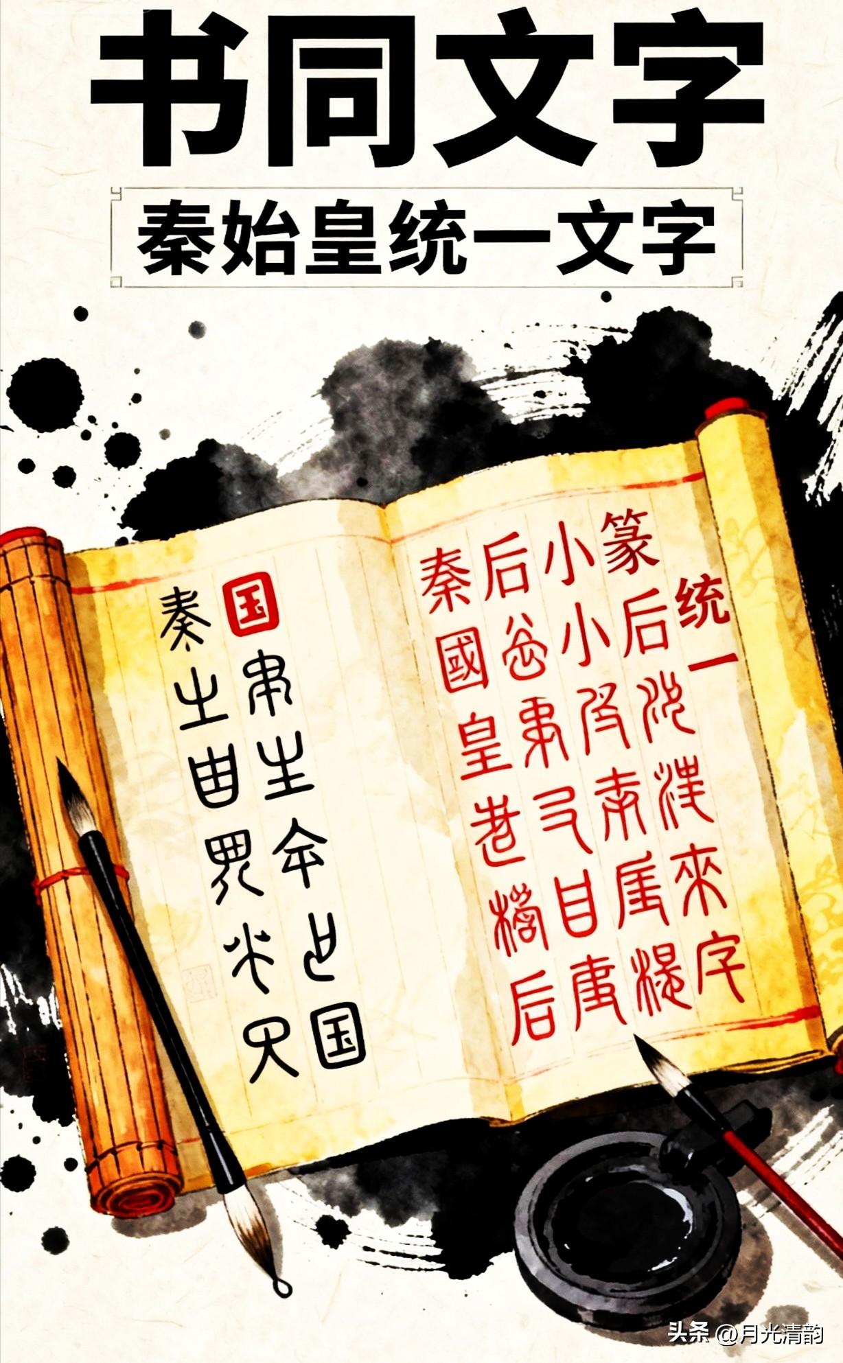 秦始皇统一六国之后，推行的政策里有一条看起来不起眼——书同文。把原本七国各异的文
