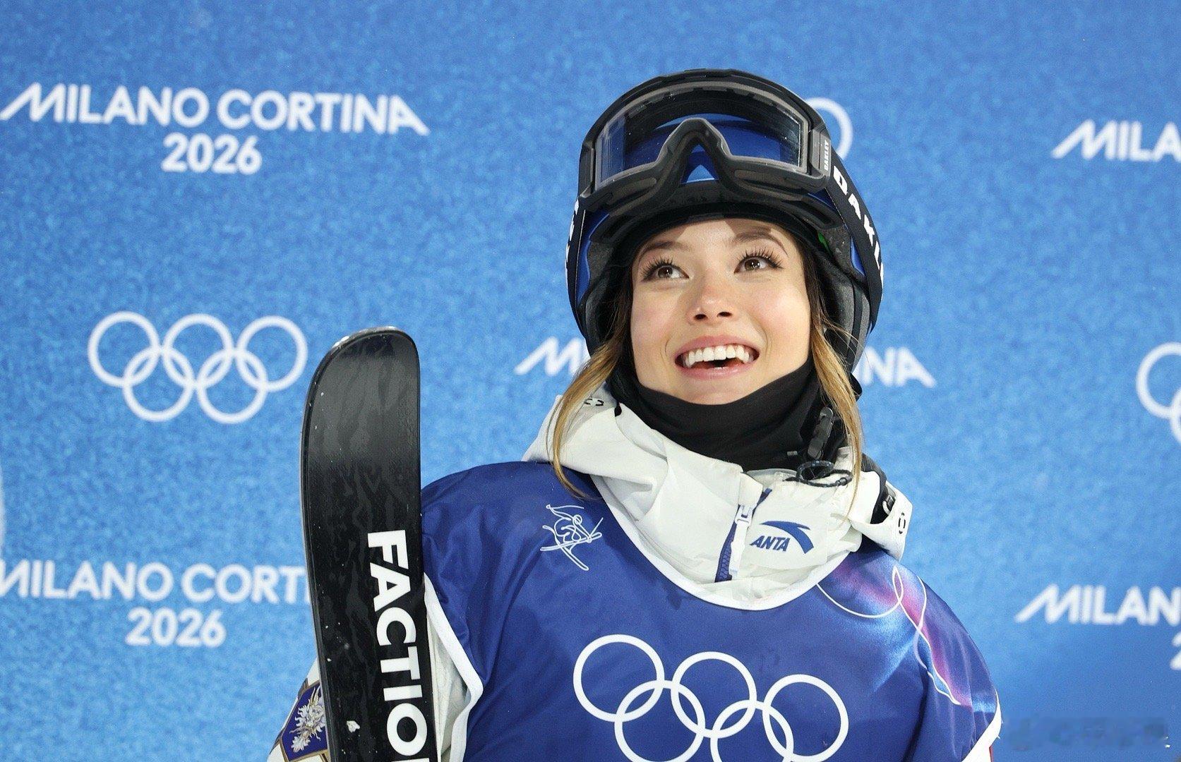 谷爱凌笑称出战三项好累冬奥会 米兰冬奥会自由式滑雪女子U型场地技巧资格赛，参赛的