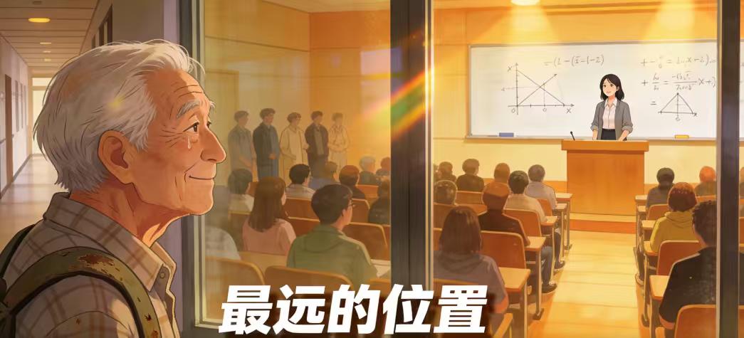 菲尔兹奖得主报告会满座，院士导师背破洞包站窗外凝望：这才是学术传承最动人的模样