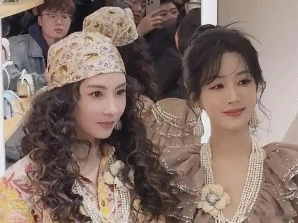 44岁张柏芝和32岁杨紫同框了，顶级骨相和皮相美的区别出来了 