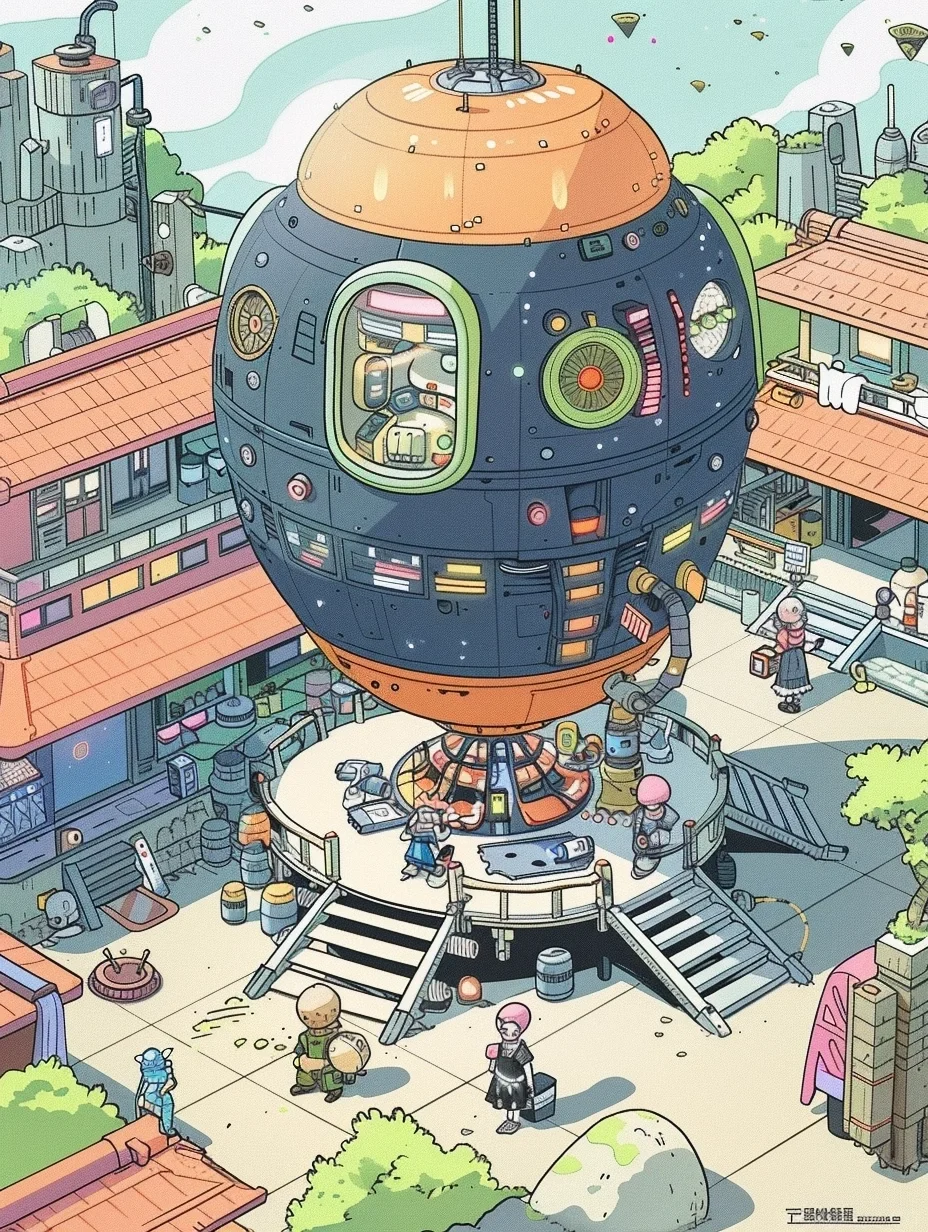 小镇里的太空基地