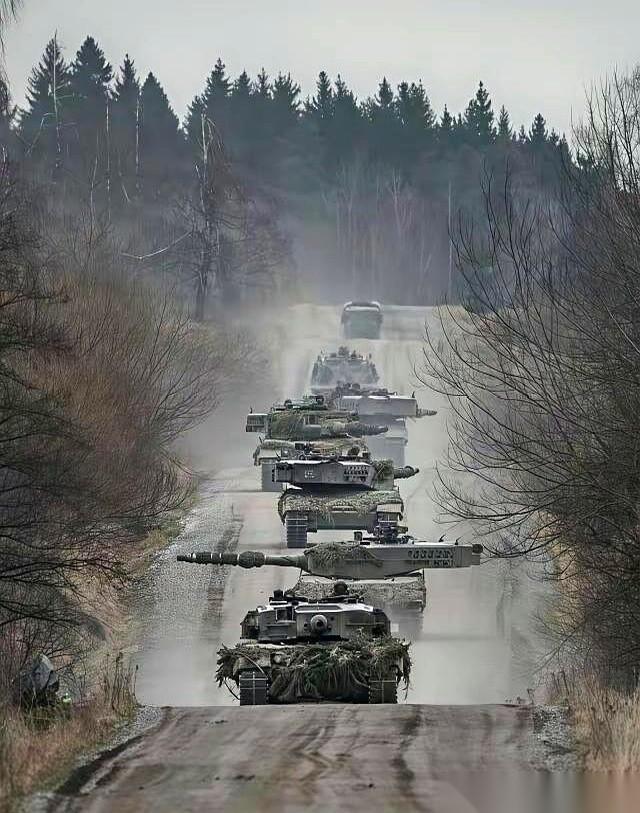 一排排坦克，摆得跟阅兵似的，乌压压一片。
问我怎么打？
打它？我为什么要打它？