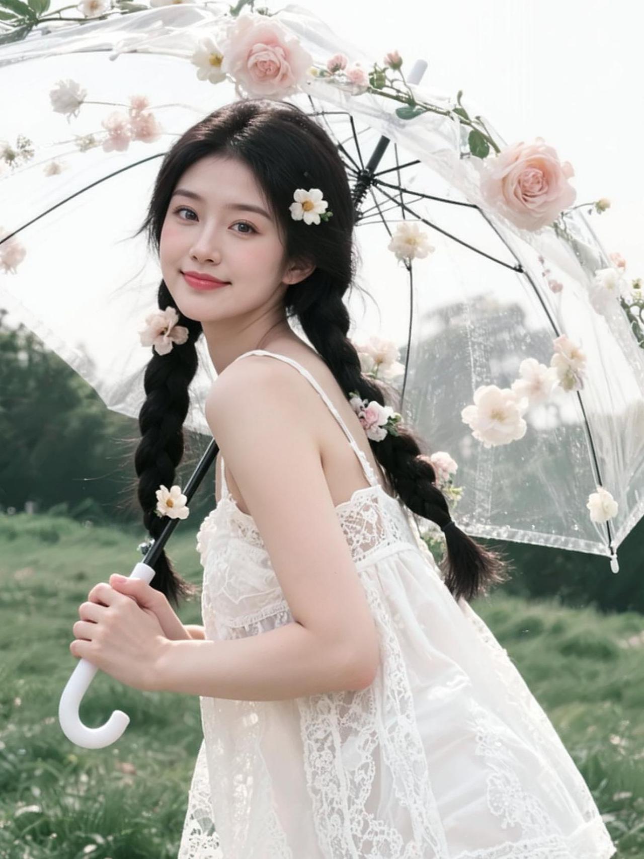 AI花伞写真 抖音ai创作