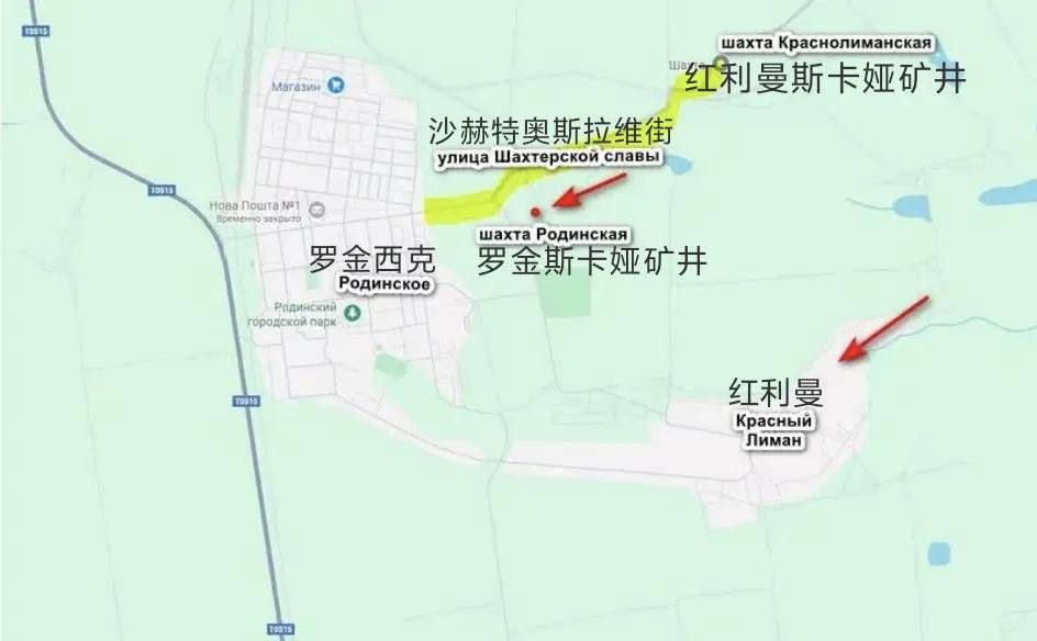 红军城以北，俄军中部集群部队已经攻入红利曼东郊，开始向村子中心突击。北面，俄军占