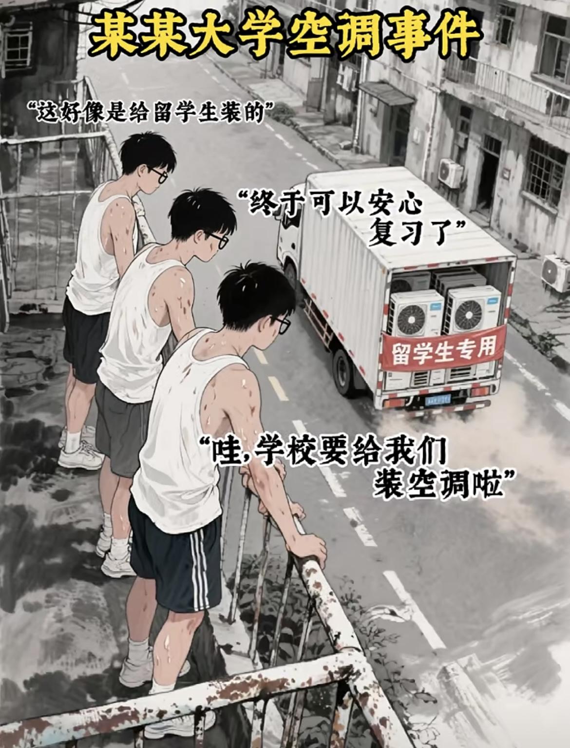 “ 哇，学校要给我们装空调了，太棒了 ”[吃瓜群众]
