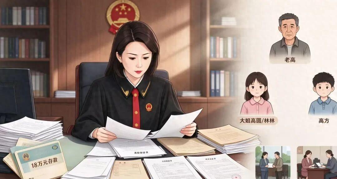 浙江温岭，男子在父亲去世5年后去办继承公证，却被一份多年前的离婚调解书卡住。他几