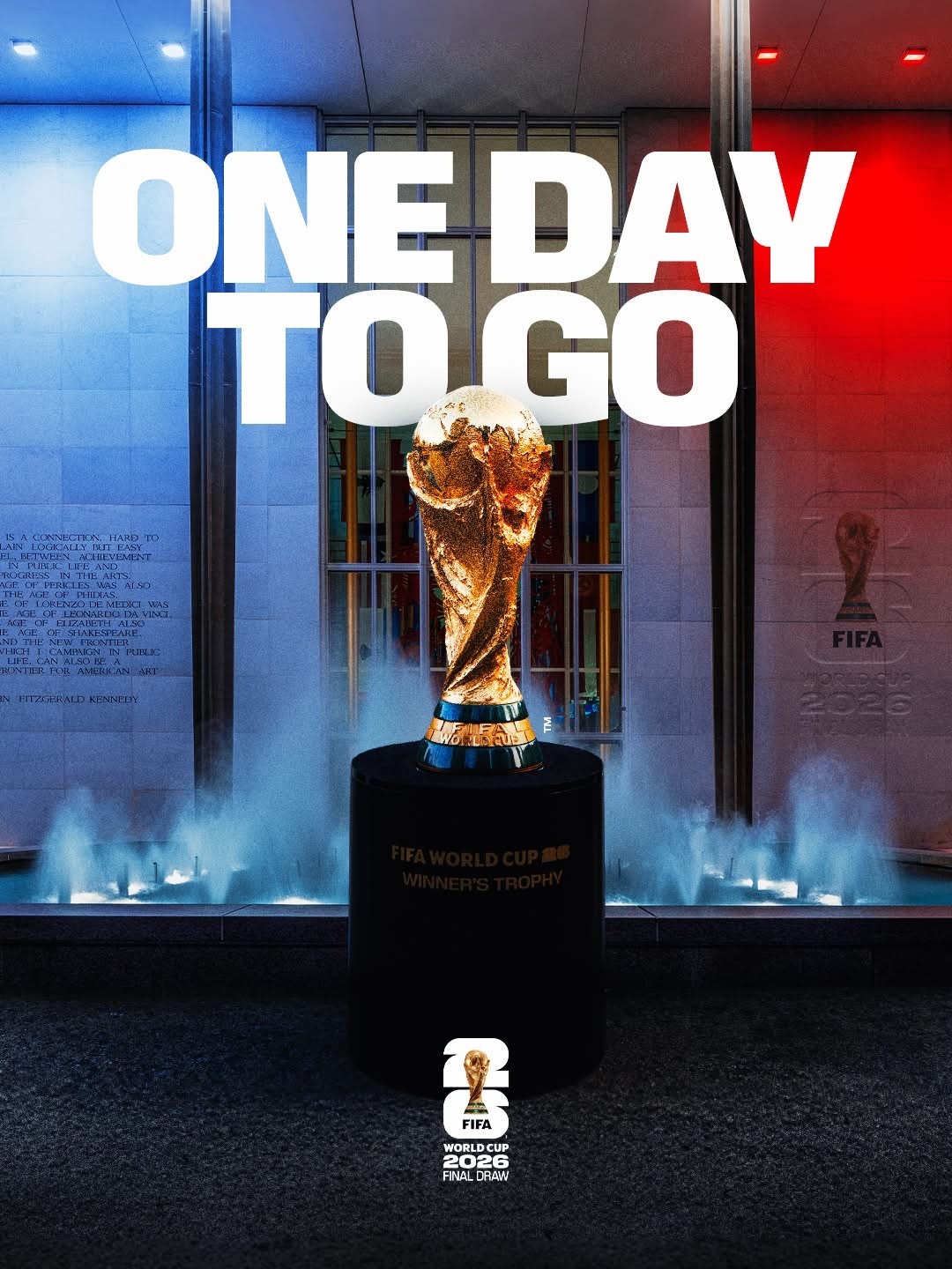 到計時⌛️距離抽籤還有一日！ 🇺🇸🇨🇦🇲🇽🌍⚽️ 