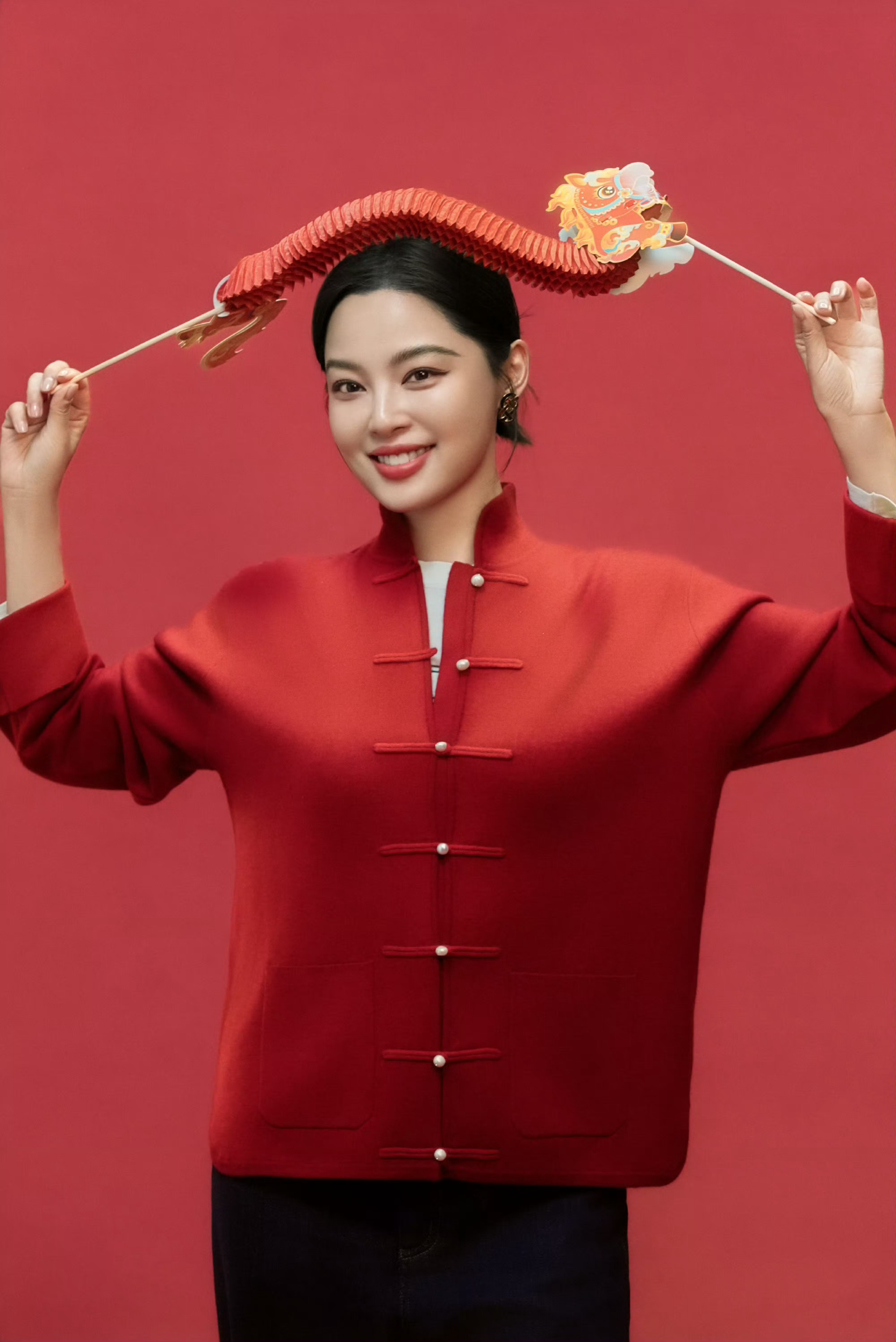 启瑞迎祥，五路皆通。辛芷蕾 新春贺岁花絮 